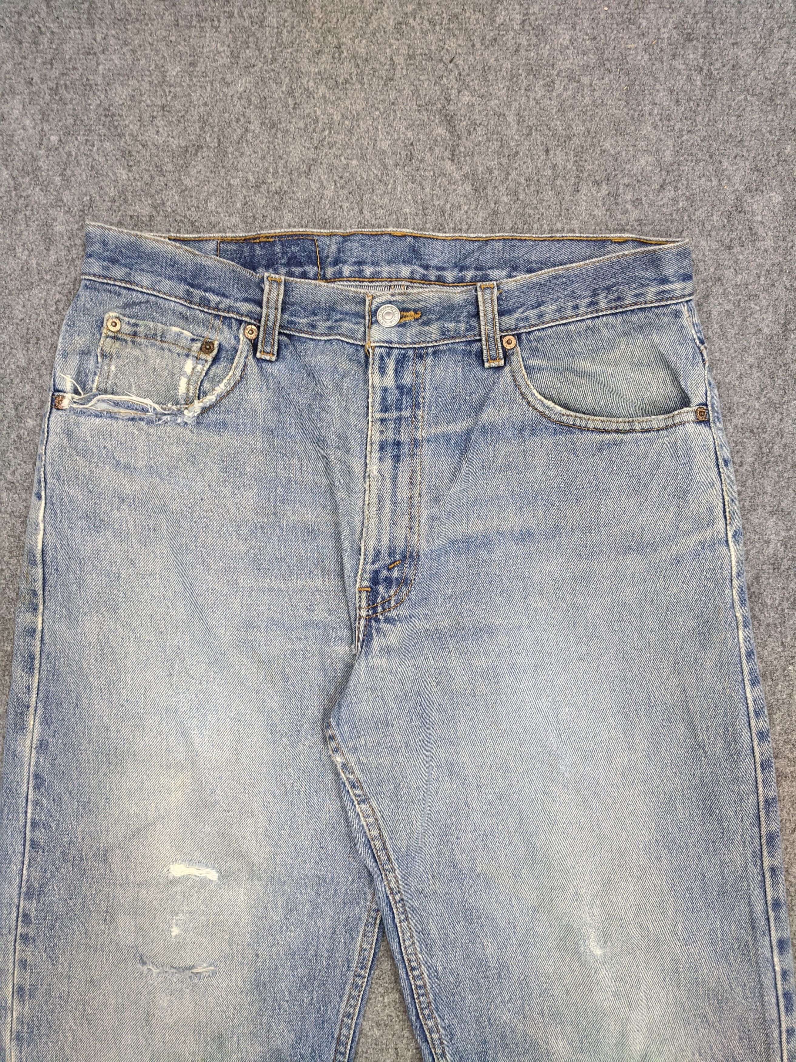 Levi's Vintage 90s Levis 550 Lightwash Jeans DP0844 Size US 35 - 2 Thumbnail