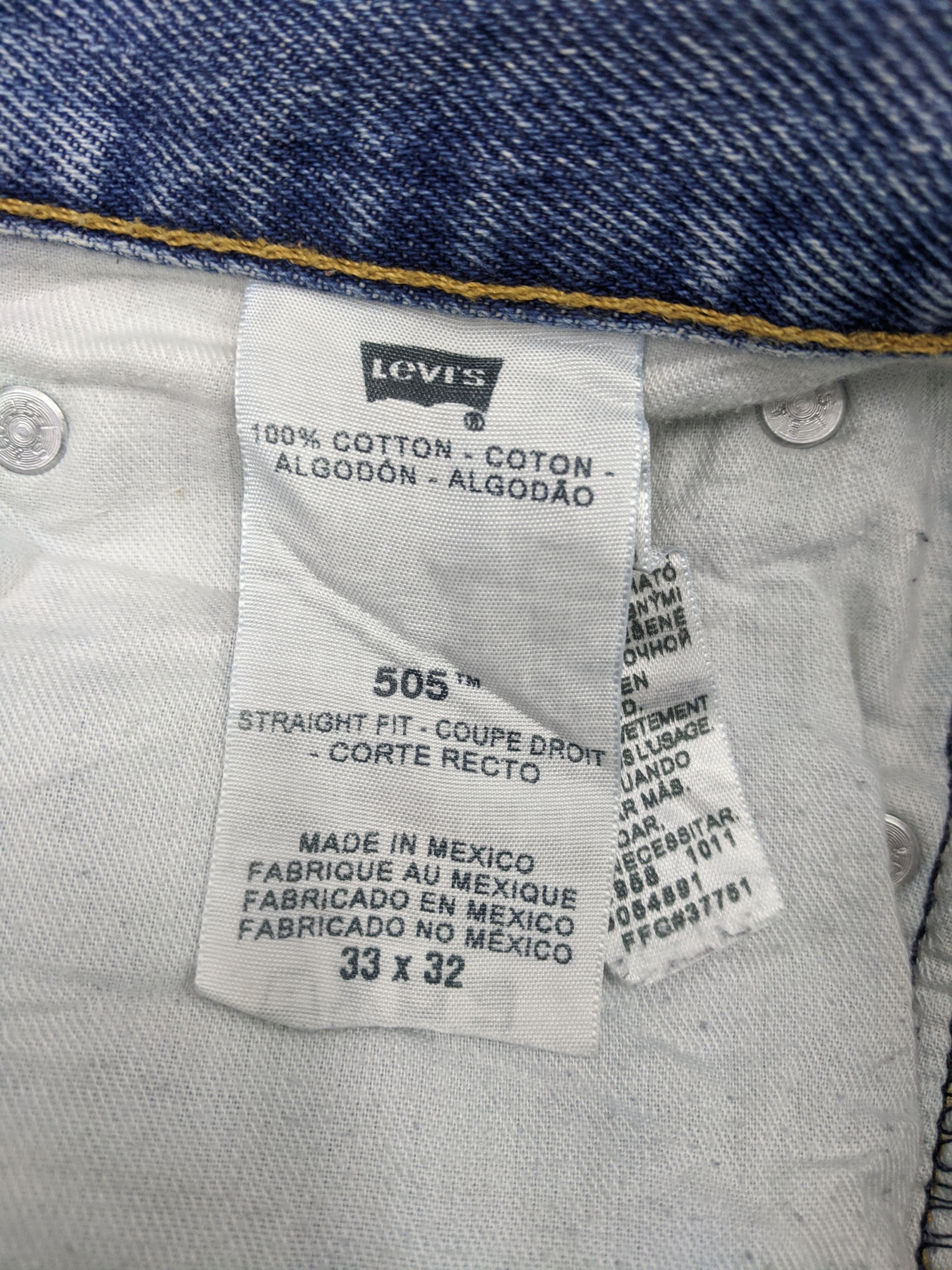 Levi's Vintage Levis 505 Light Wash Ripped Jeans DP0700 Size US 35 - 6 Thumbnail