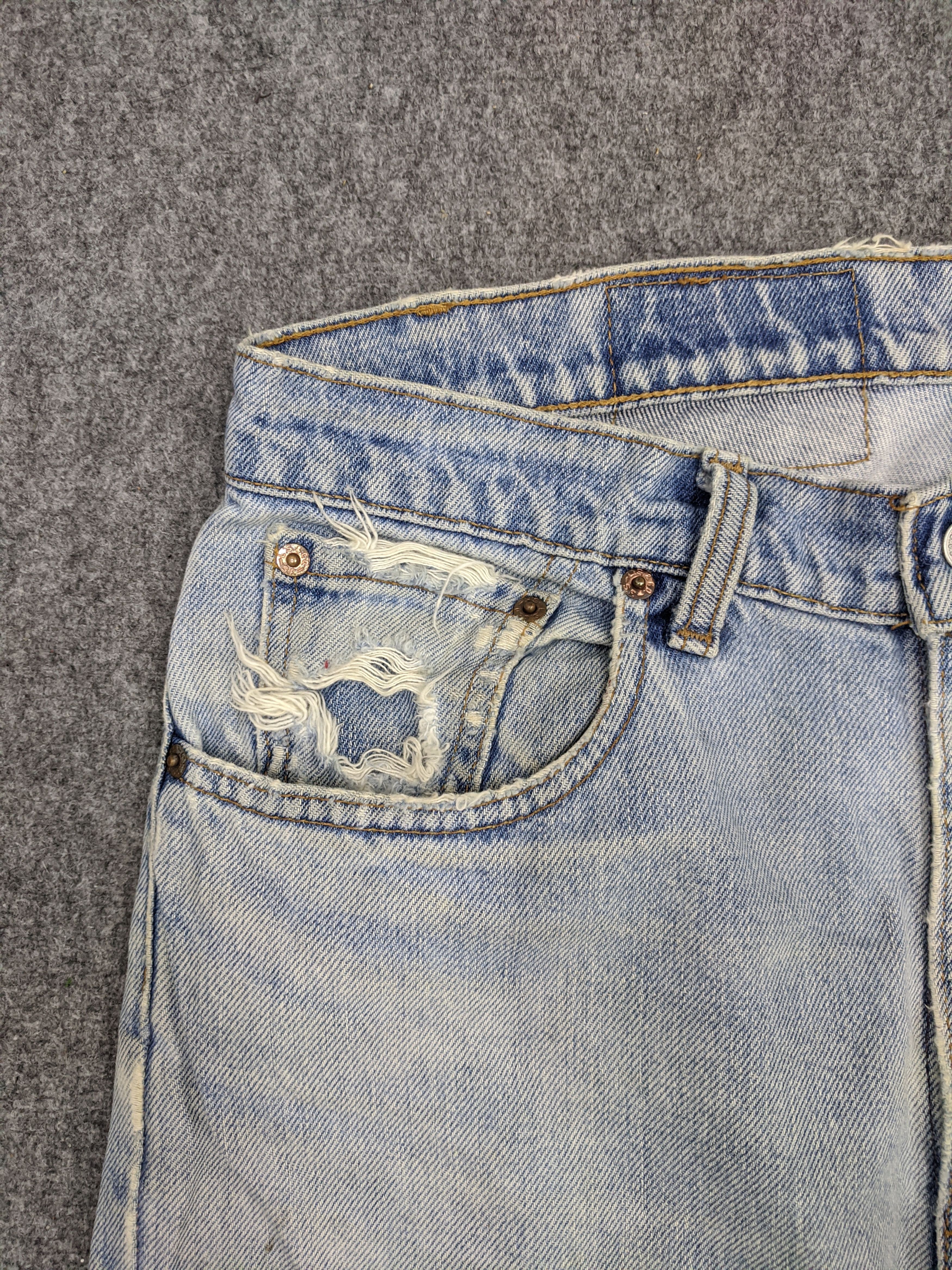 Levi's × Vintage Vintage 90s Levis 516 Distressed Jeans DP0716 Size US 34 / EU 50 - 10 Thumbnail