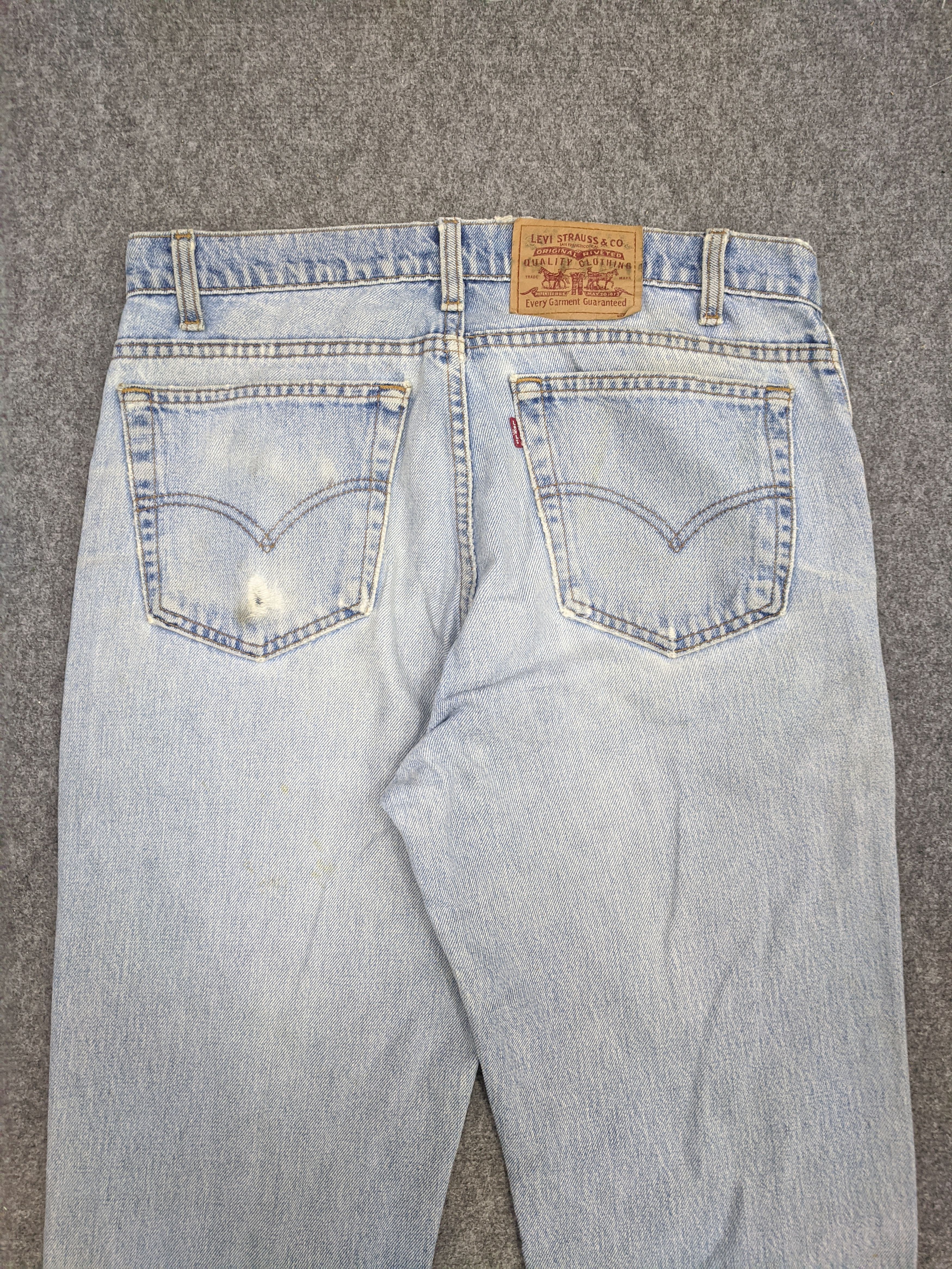 Levi's × Vintage Vintage 90s Levis 516 Distressed Jeans DP0716 Size US 34 / EU 50 - 4 Thumbnail