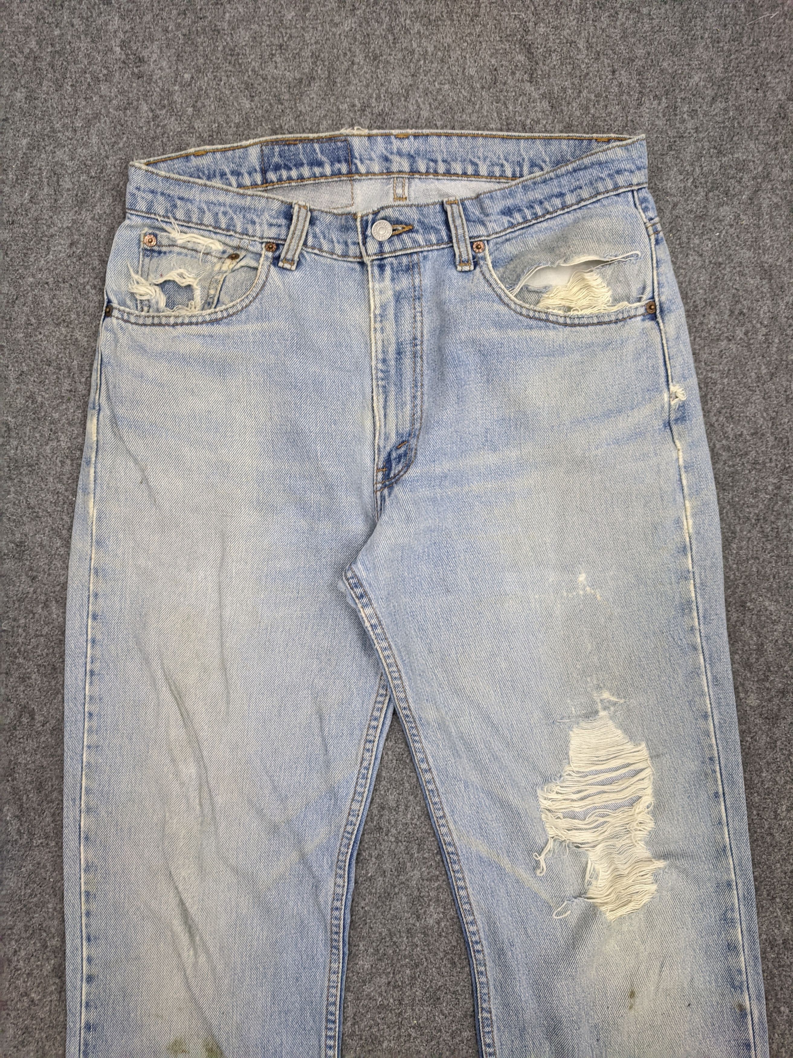 Levi's × Vintage Vintage 90s Levis 516 Distressed Jeans DP0716 Size US 34 / EU 50 - 2 Thumbnail