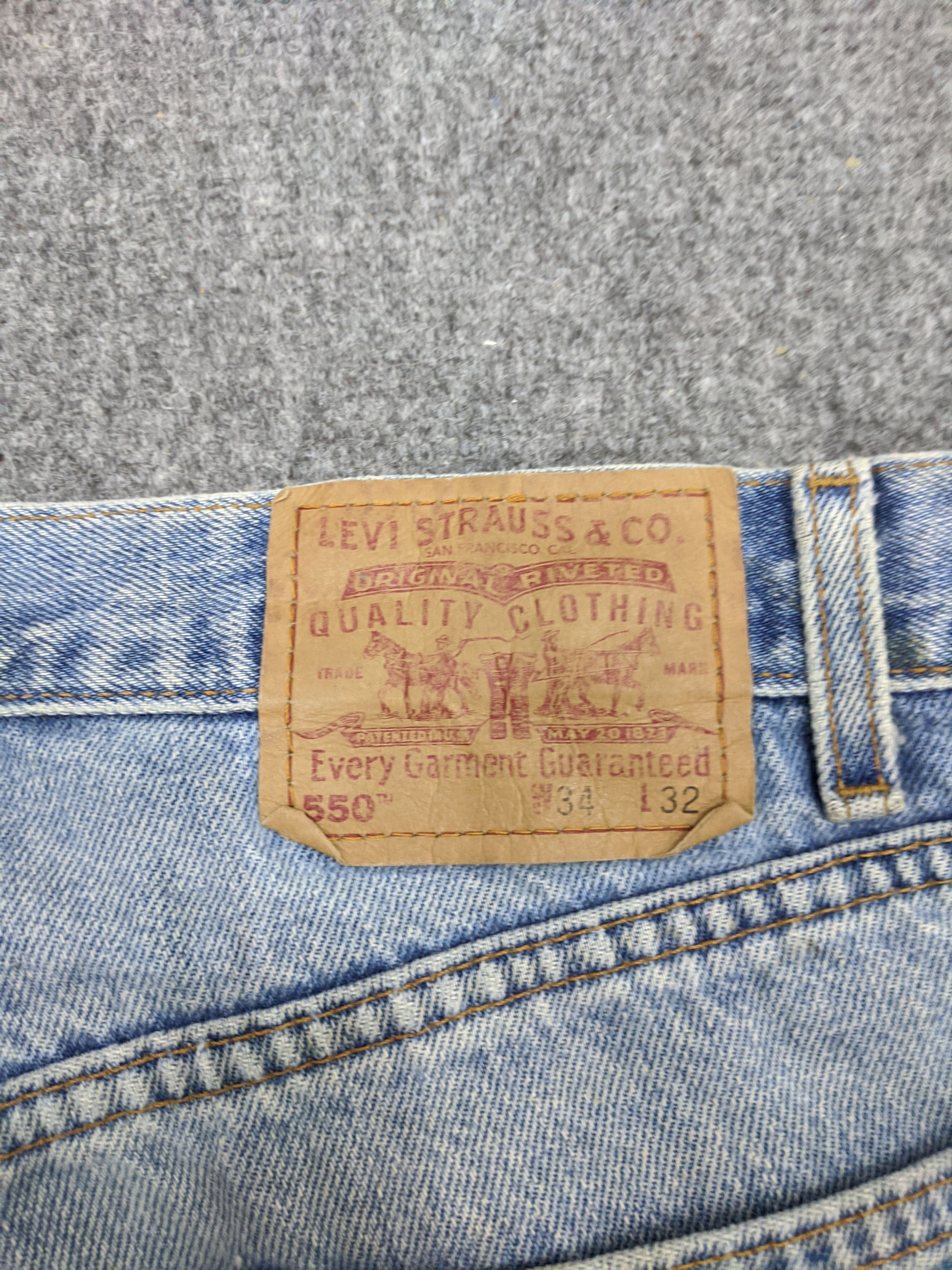 Levi's × Vintage Vintage 90s Levis 550 Lightwash Jeans DP0701 Size US 34 / EU 50 - 5 Thumbnail