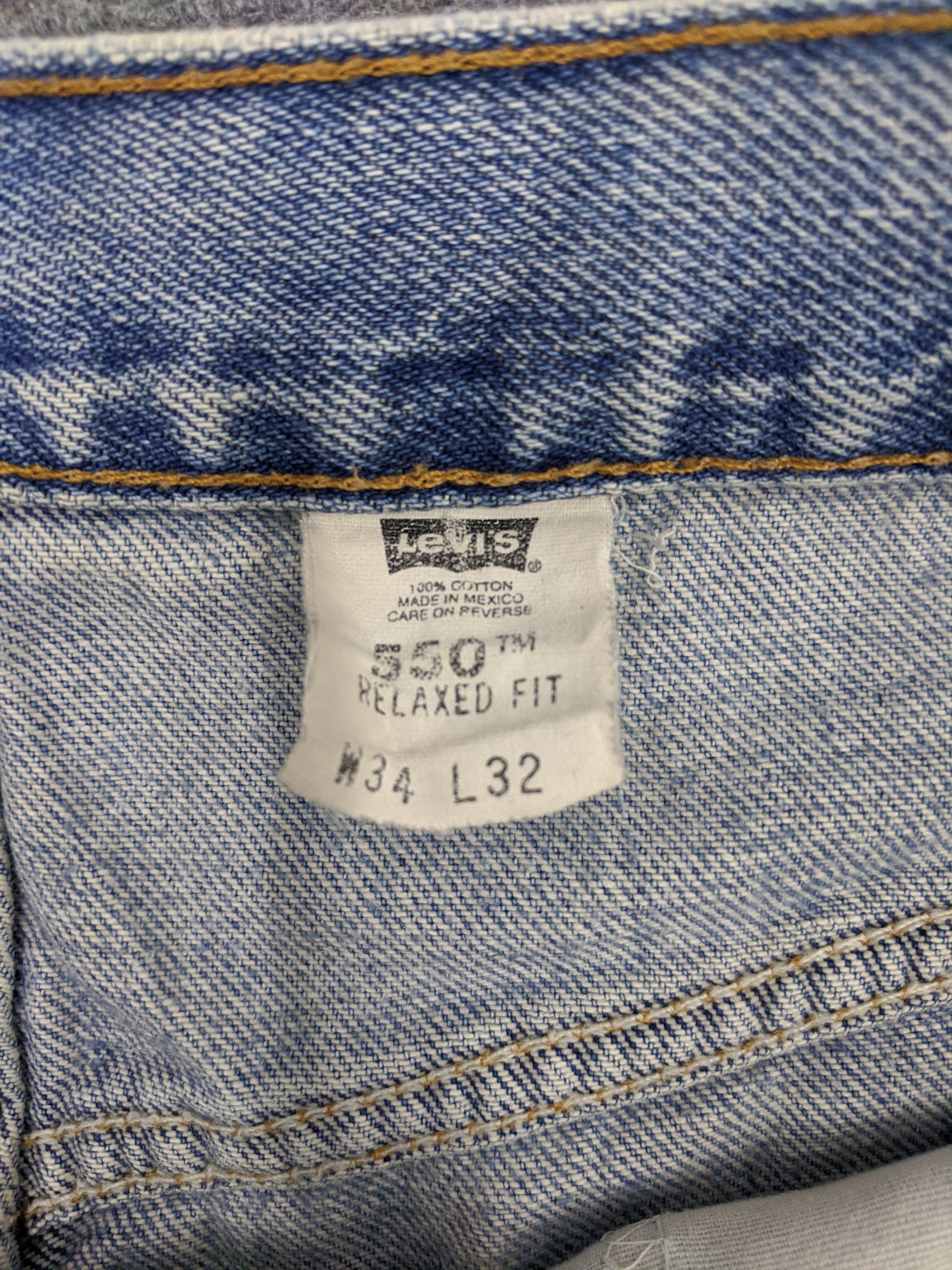 Levi's × Vintage Vintage 90s Levis 550 Lightwash Jeans DP0701 Size US 34 / EU 50 - 7 Thumbnail