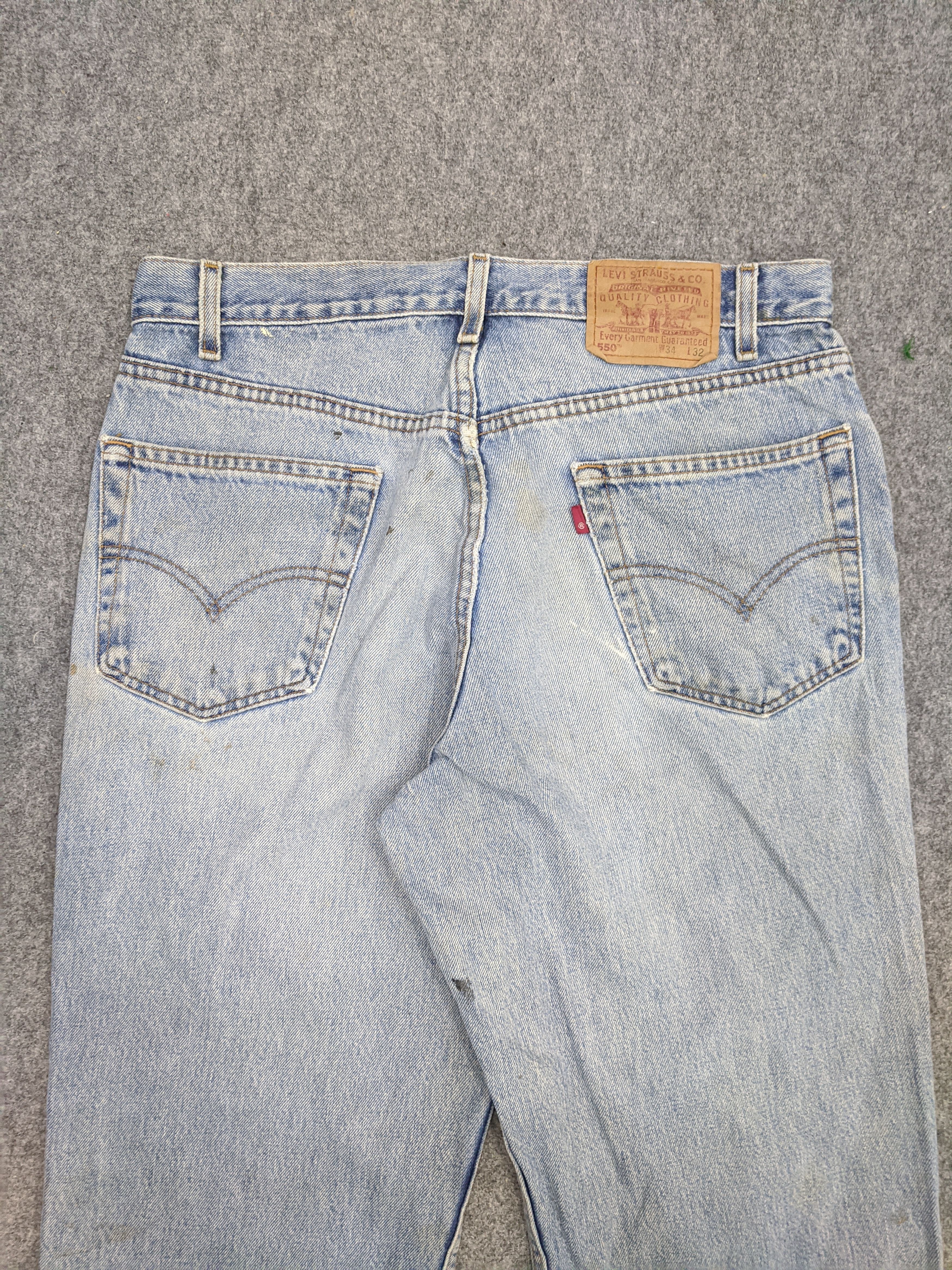 Levi's × Vintage Vintage 90s Levis 550 Lightwash Jeans DP0701 Size US 34 / EU 50 - 4 Thumbnail