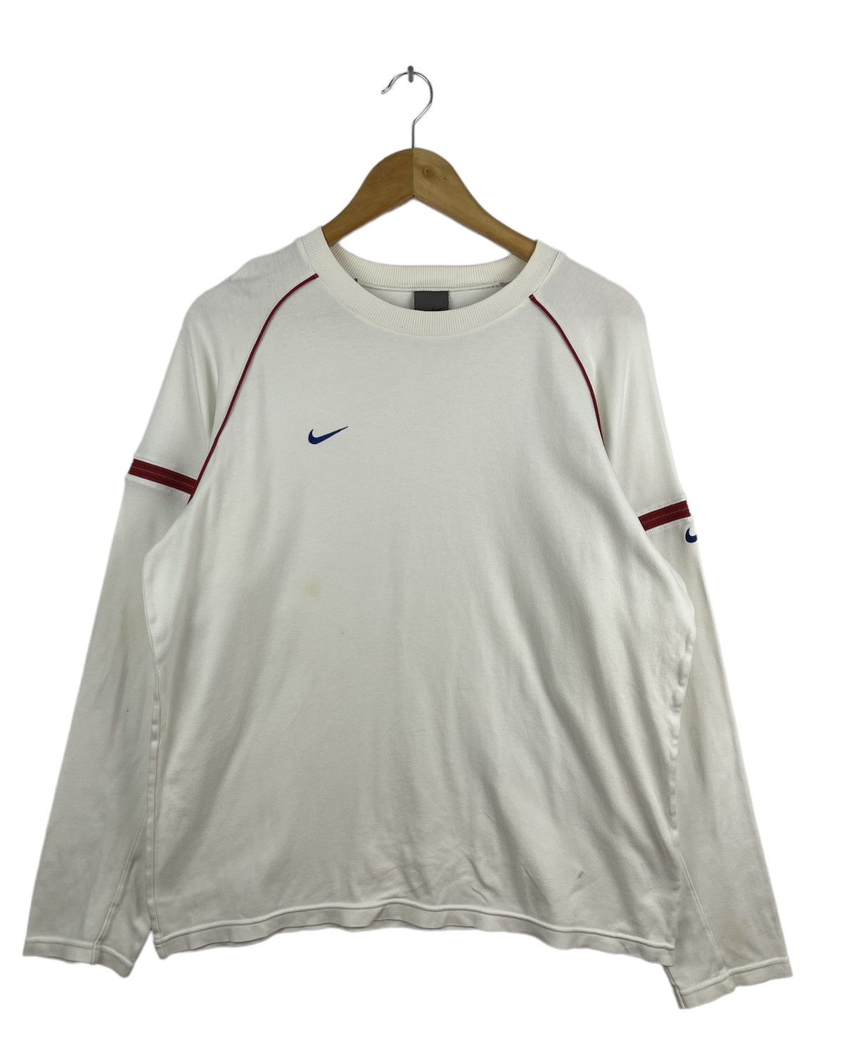 Nike Nike Small Logo Long Sleeve Shirt White Size US L / EU 52-54 / 3 - 1 Thumbnail