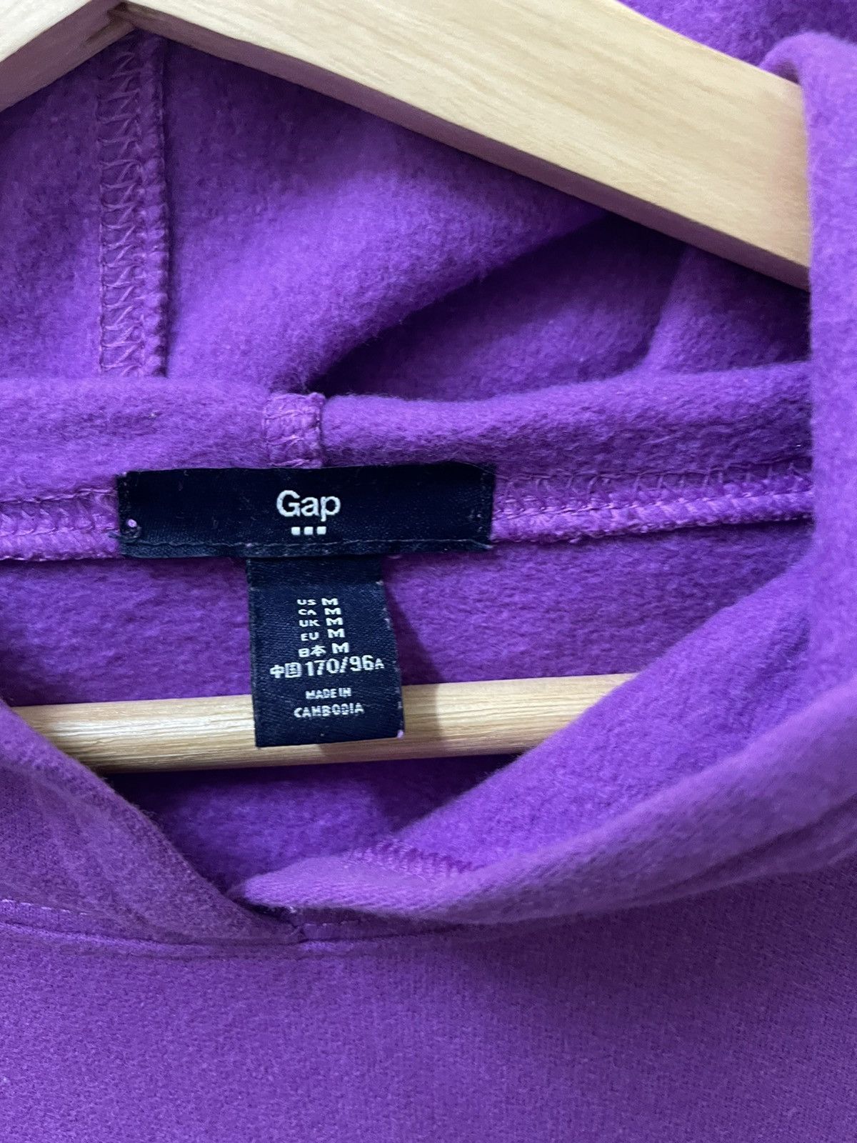 Gap × Japanese Brand Gap Spellout Hoodie Purple Medium Size US S / EU 44-46 / 1 - 4 Thumbnail