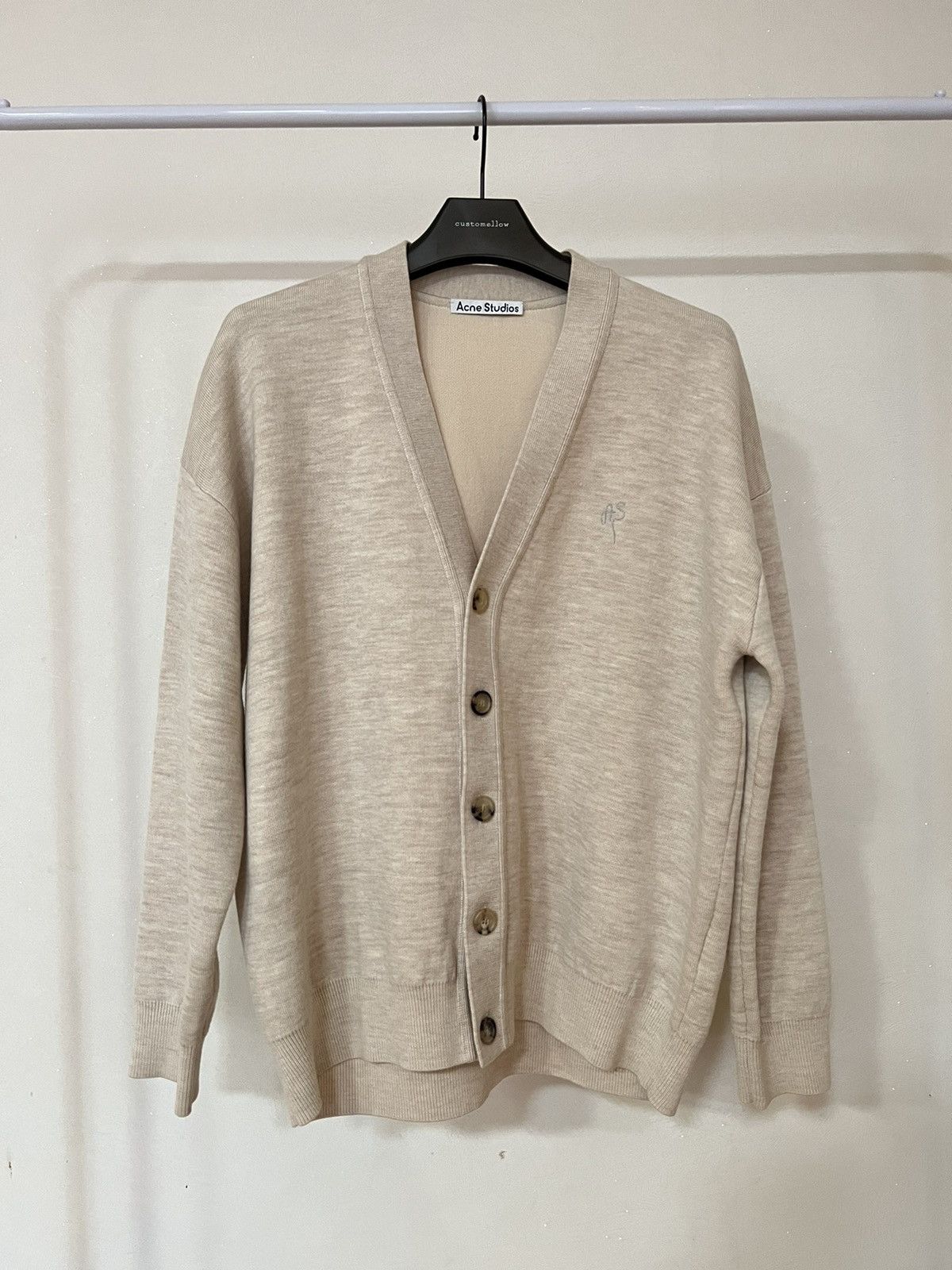 Acne Studios ACNE STUDIOS OVERSIZED KARDI CARDIGAN [S] Beige Size US S / EU 44-46 / 1 - 3 Thumbnail