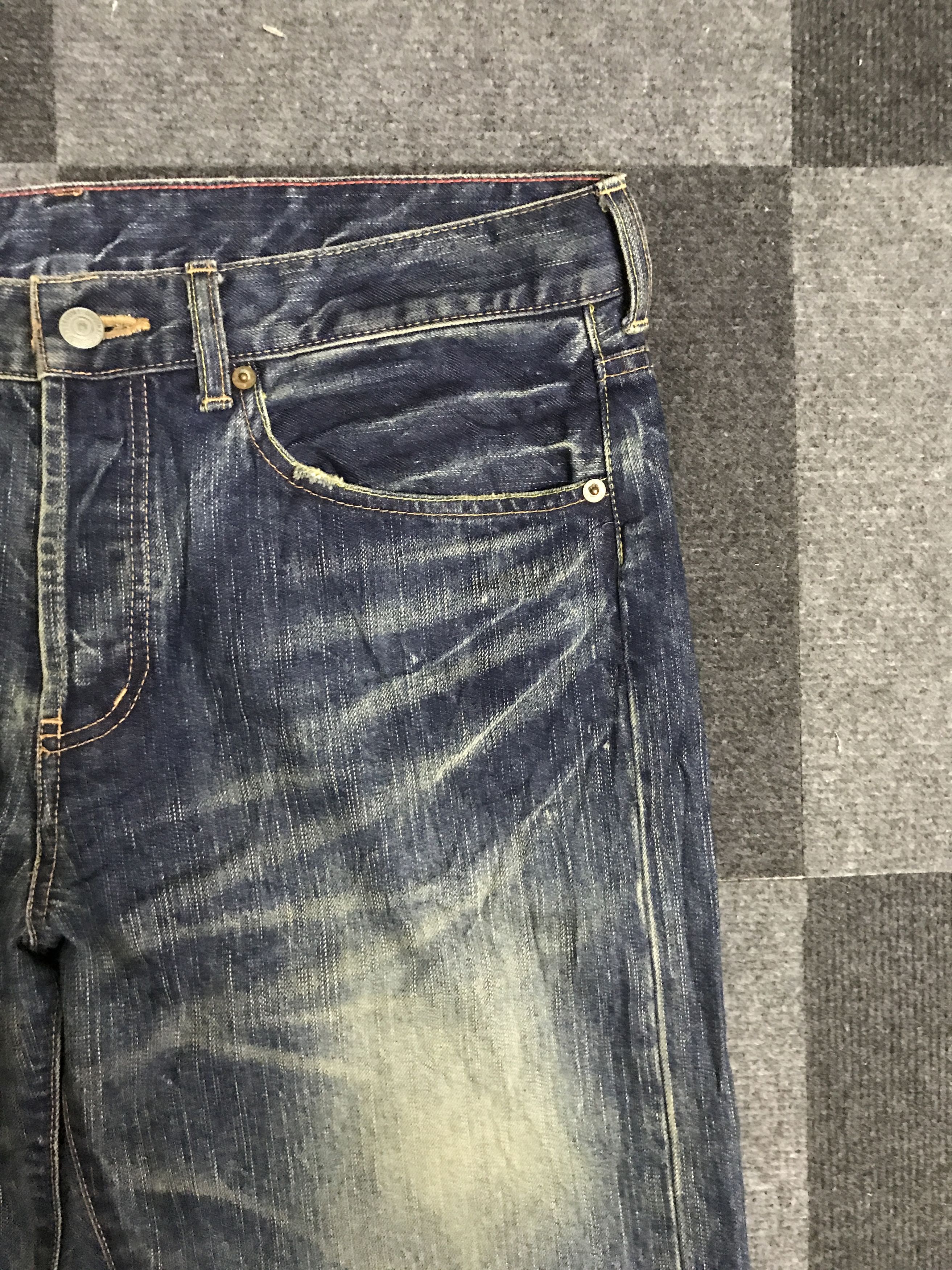 Japanese Brand D144 SOUL OF FREEDOM Paint Splatter Jeans Size US 35 - 6 Thumbnail