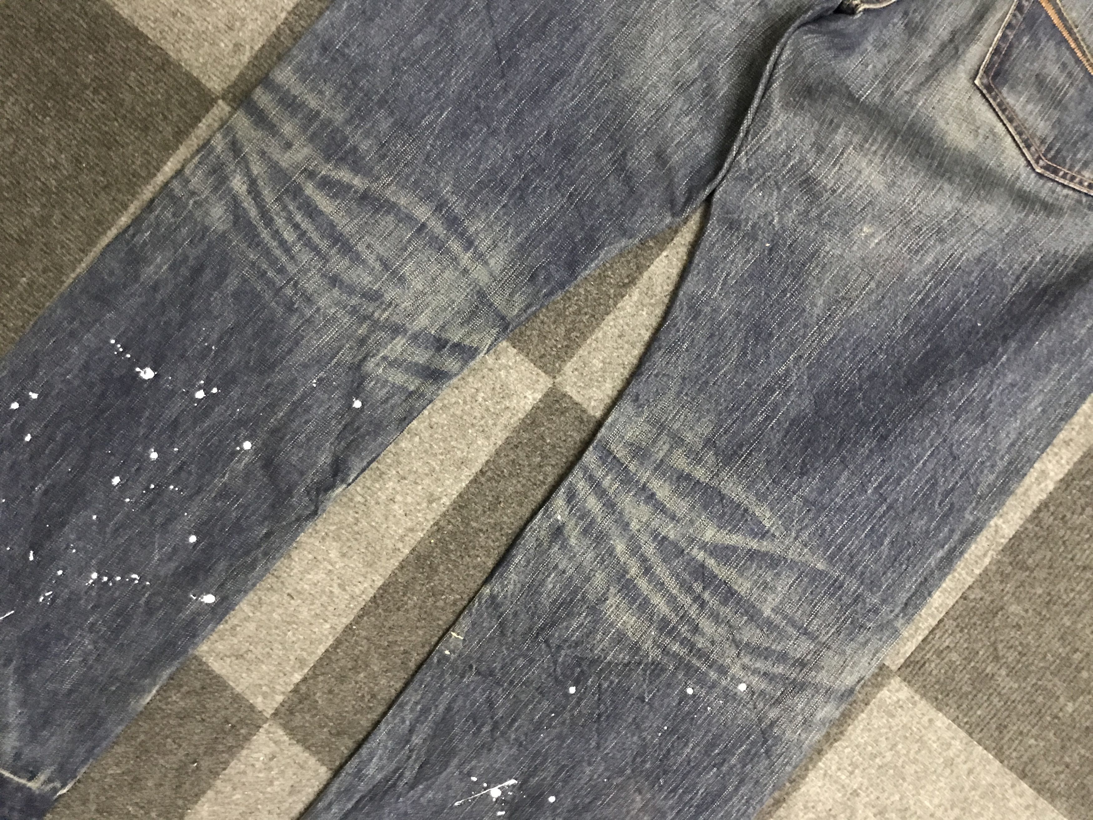 Japanese Brand D144 SOUL OF FREEDOM Paint Splatter Jeans Size US 35 - 10 Thumbnail