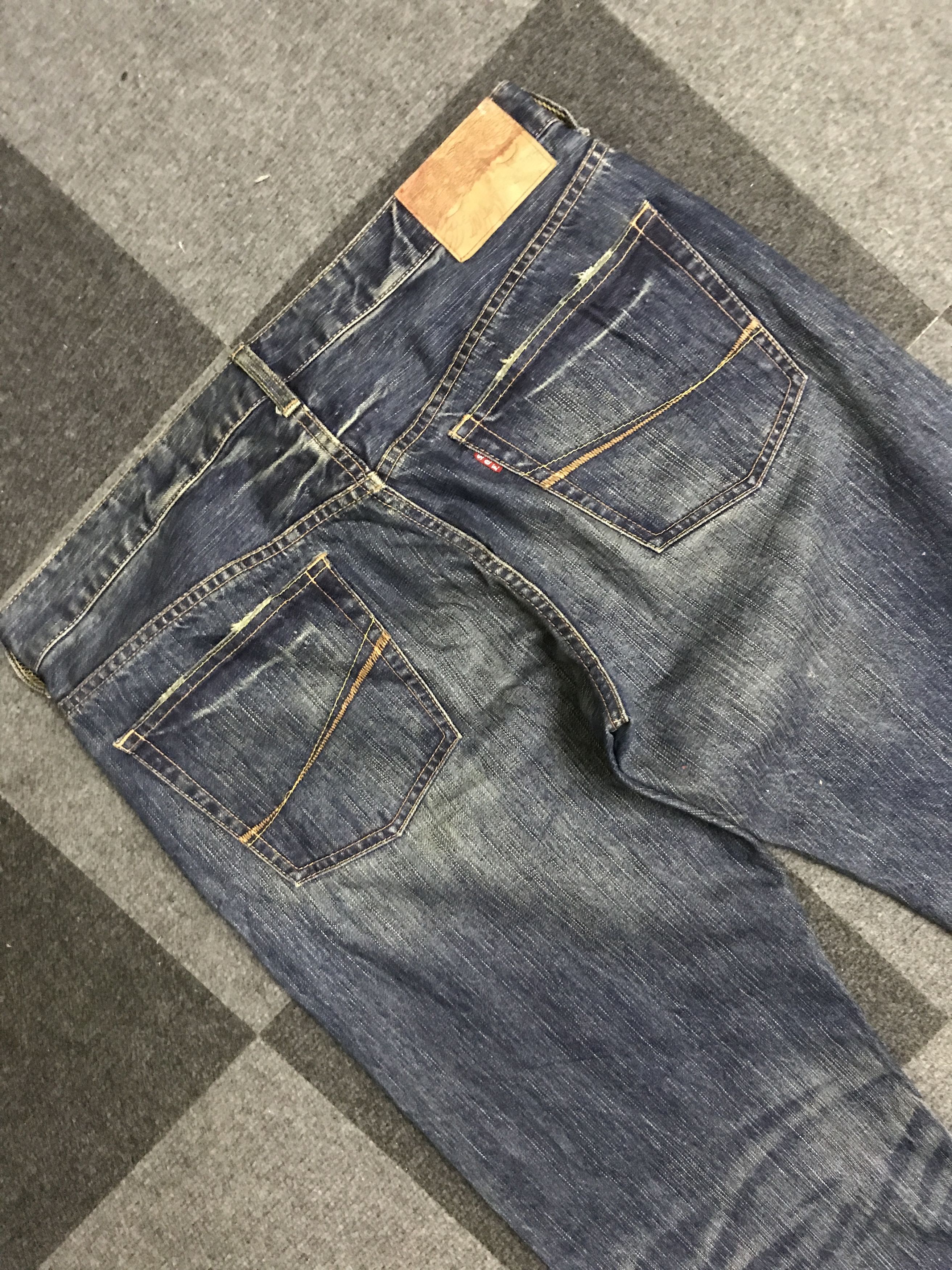 Japanese Brand D144 SOUL OF FREEDOM Paint Splatter Jeans Size US 35 - 9 Thumbnail