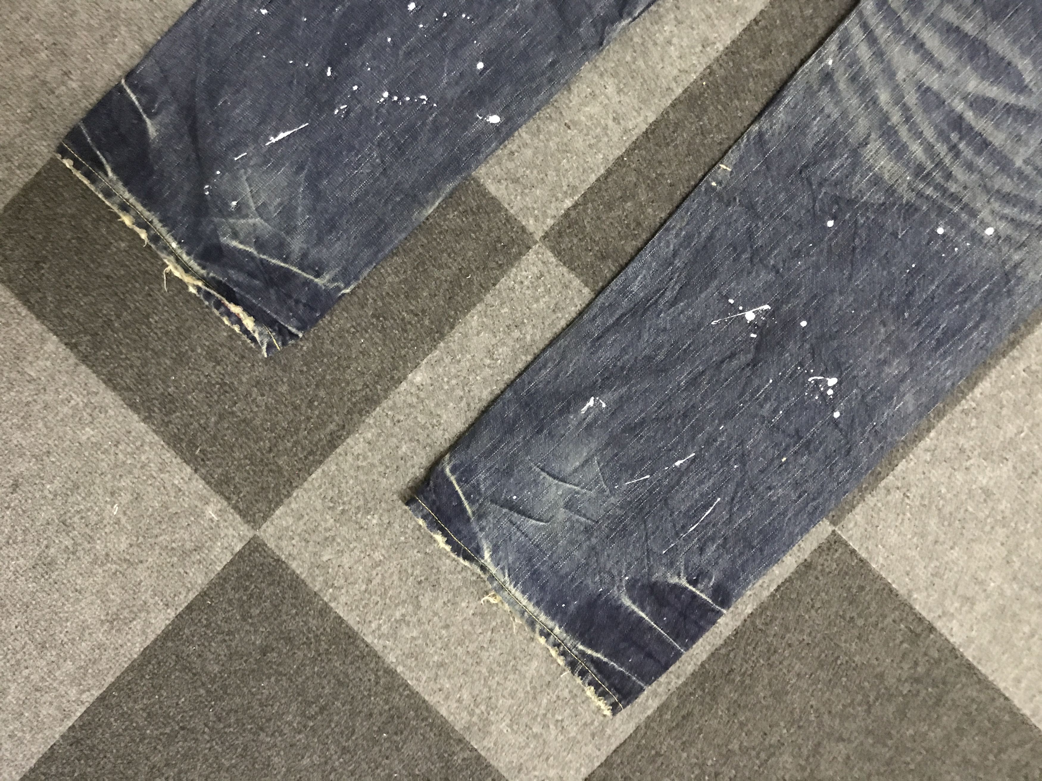 Japanese Brand D144 SOUL OF FREEDOM Paint Splatter Jeans Size US 35 - 11 Thumbnail