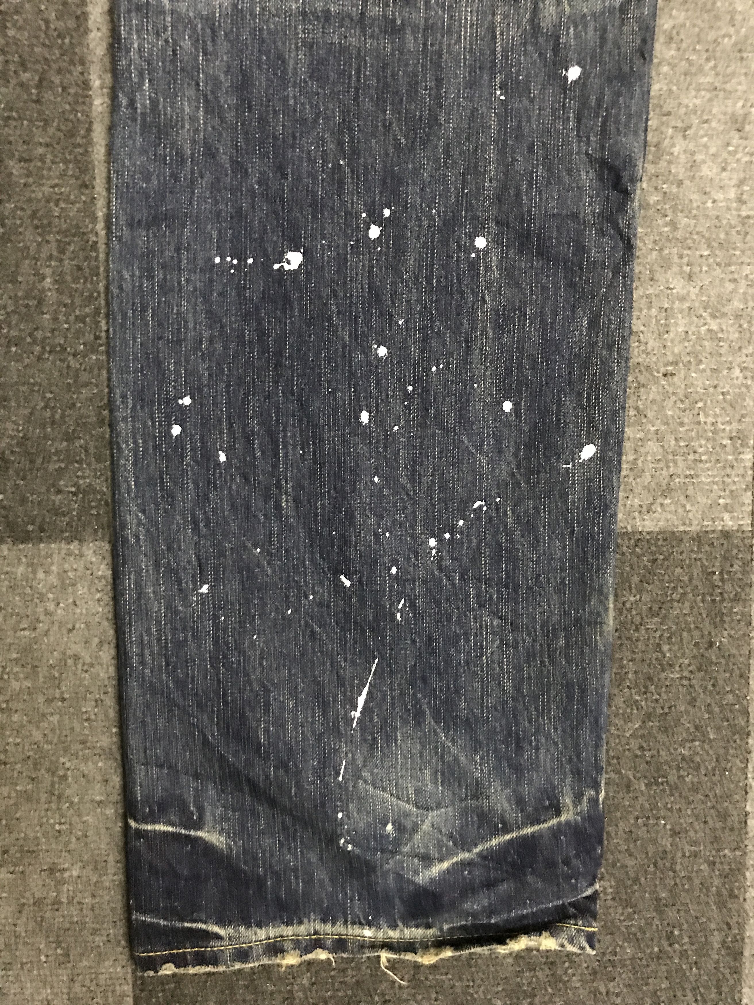 Japanese Brand D144 SOUL OF FREEDOM Paint Splatter Jeans Size US 35 - 12 Thumbnail