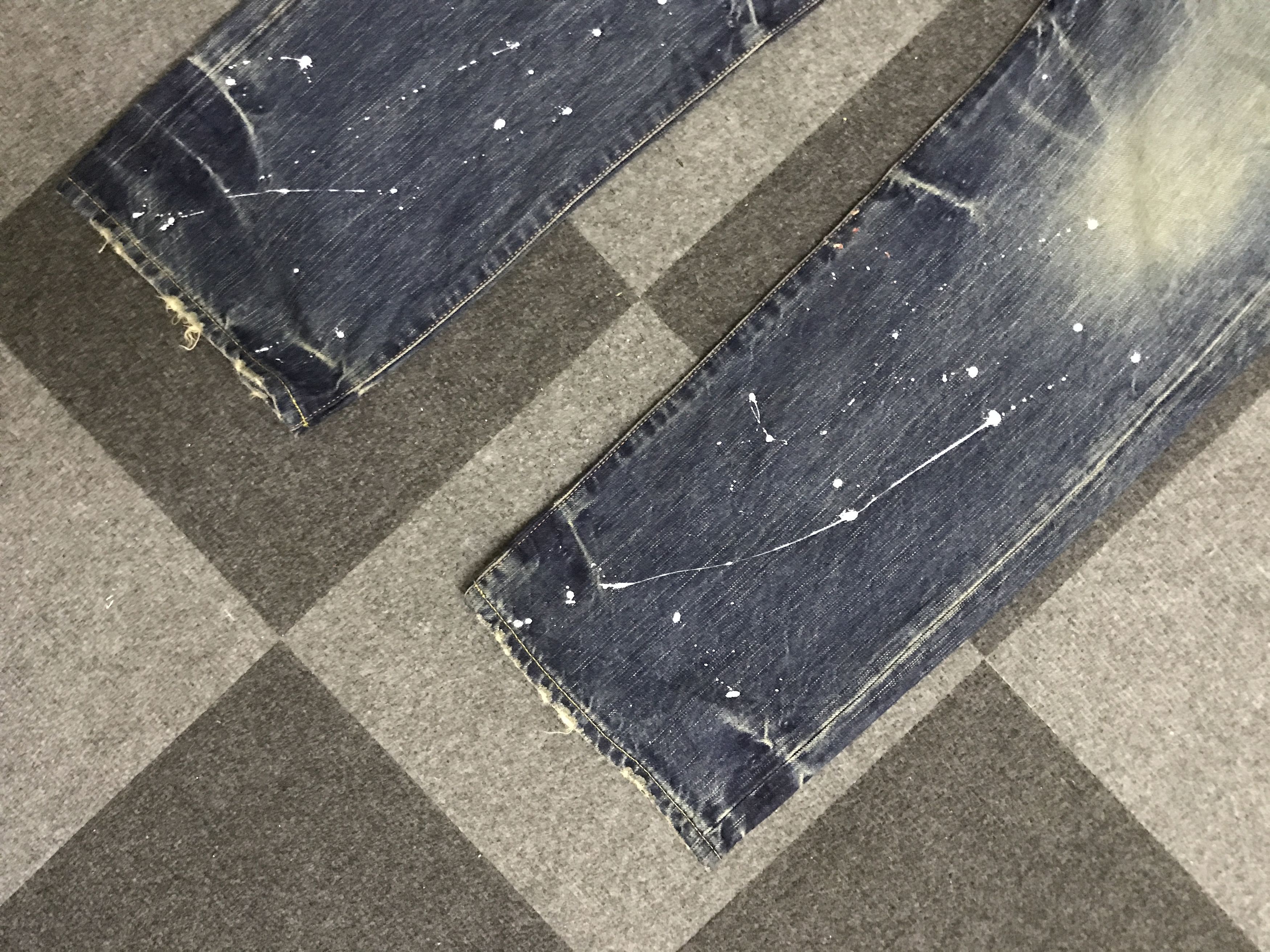 Japanese Brand D144 SOUL OF FREEDOM Paint Splatter Jeans Size US 35 - 4 Thumbnail