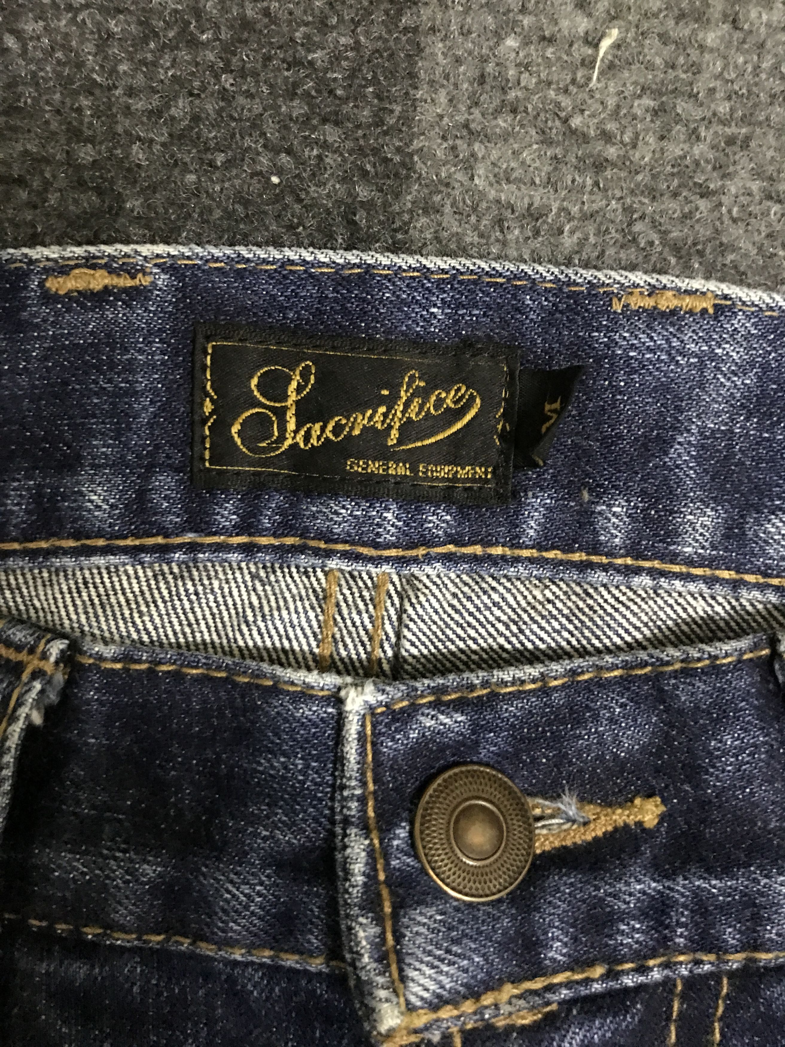 Japanese Brand D145 SACRIFICE Japan Dirty Distressed Jeans Size US 30 / EU 46 - 9 Thumbnail