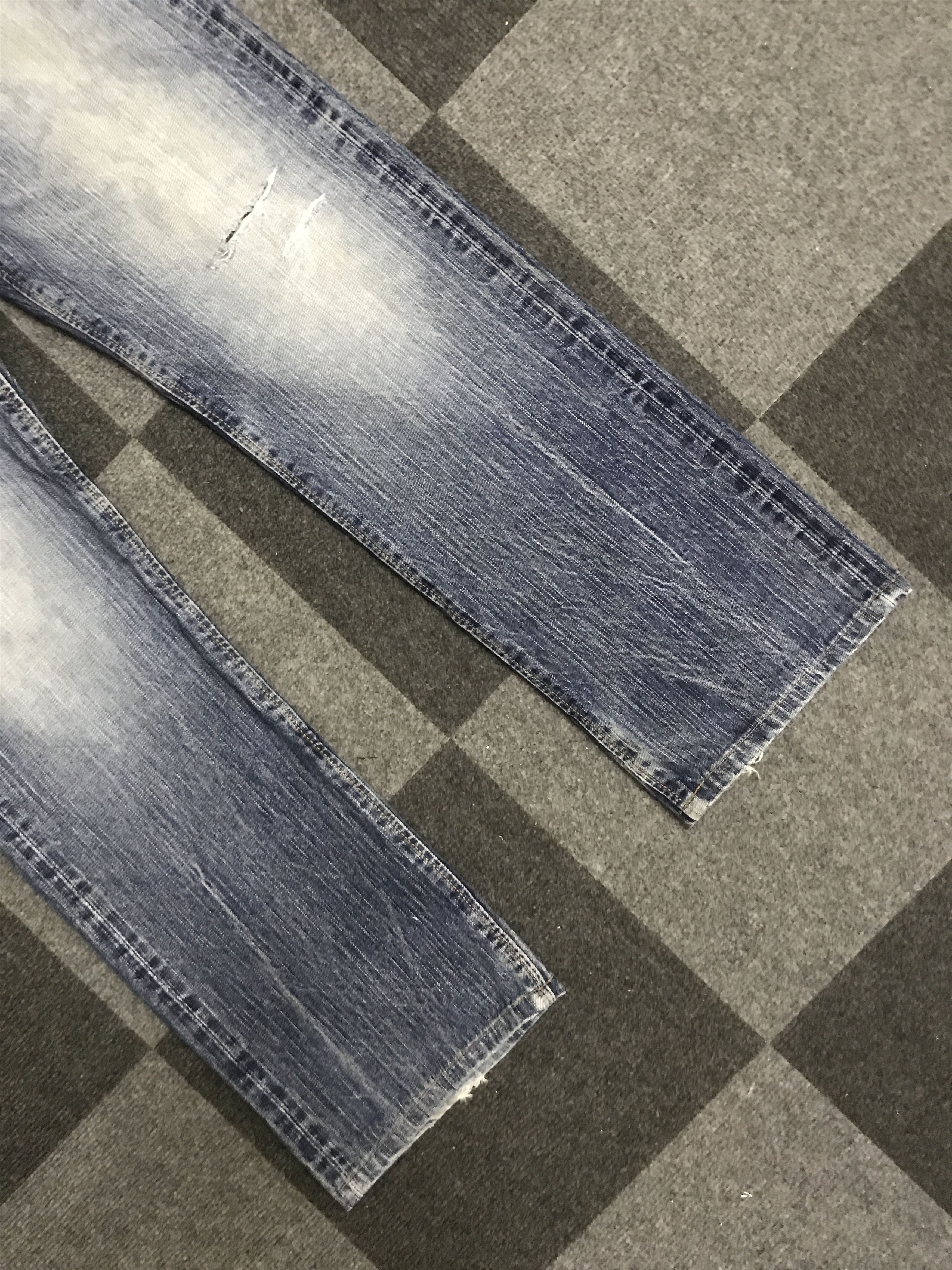 Edwin D147 EDWIN 505ZX Selvedge red Line Distressed Jeans Size US 31 - 3 Thumbnail