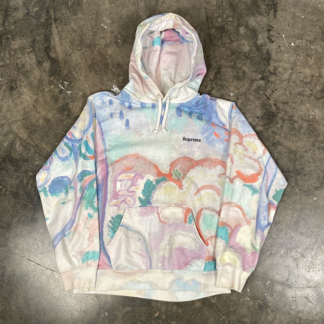 PRE-OWNED Supreme Landscape Hoodie Large (L) S/S 2018