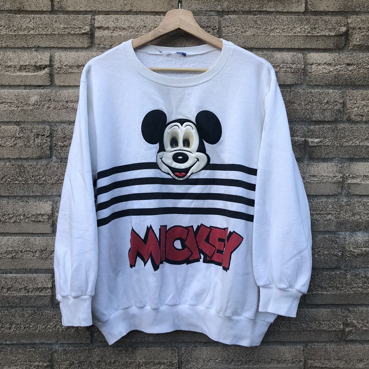 Disney Vintage 90s Walt Disney Mickey Mouse Crewneck sweatshirt Size US S / EU 44-46 / 1 - 1 Thumbnail