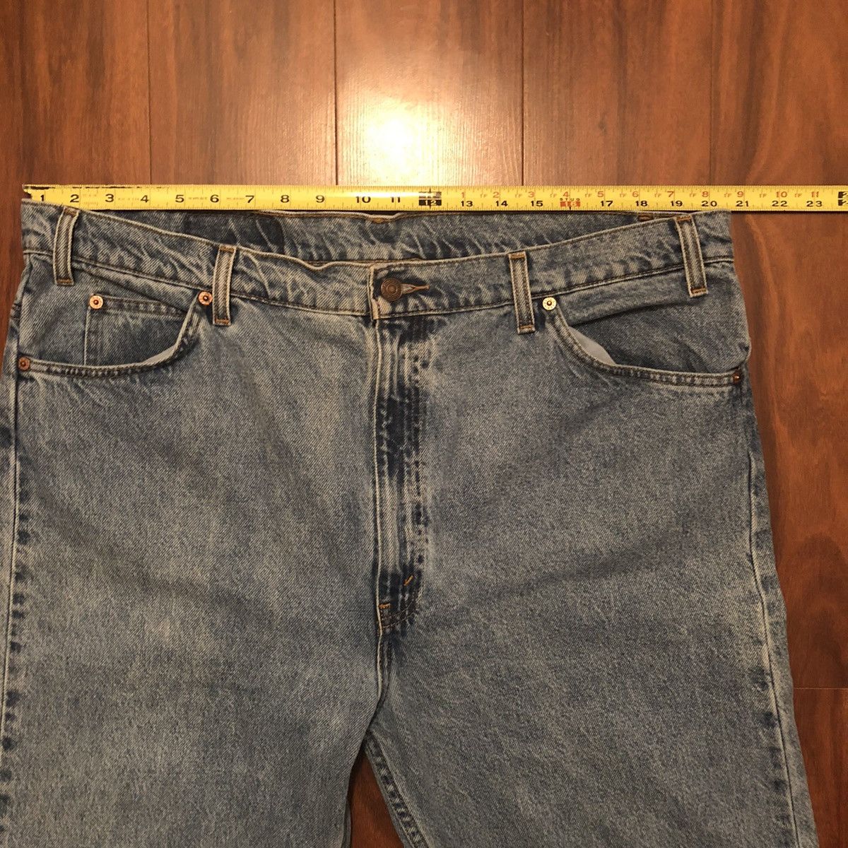Levi's × Levi's Vintage Clothing × Vintage Vintage 90s Levi’s 505 regular fit denim blue jeans Size US 42 / EU 58 - 4 Thumbnail