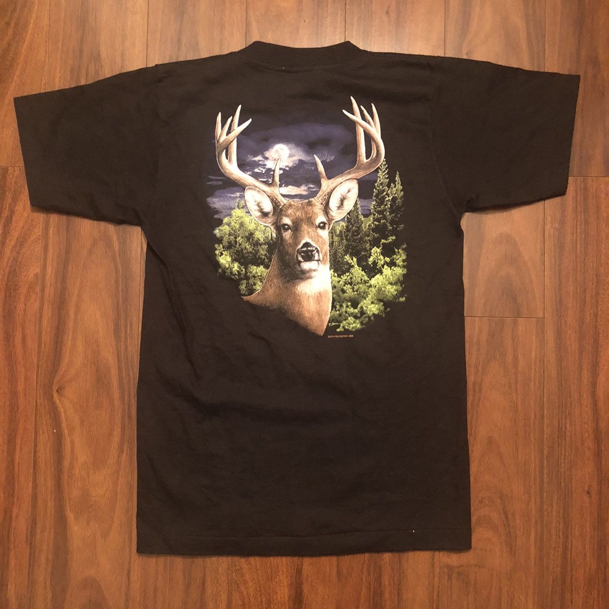 Vintage Vintage 90s protect wildlife deer animal graphic shirt small Size US S / EU 44-46 / 1 - 1 Thumbnail