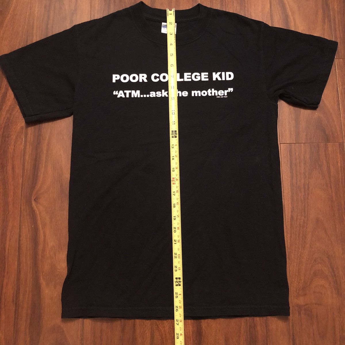 Hanes × Vintage Vintage Y2K 2004 poor college kid spell out t shirt Size US S / EU 44-46 / 1 - 2 Thumbnail