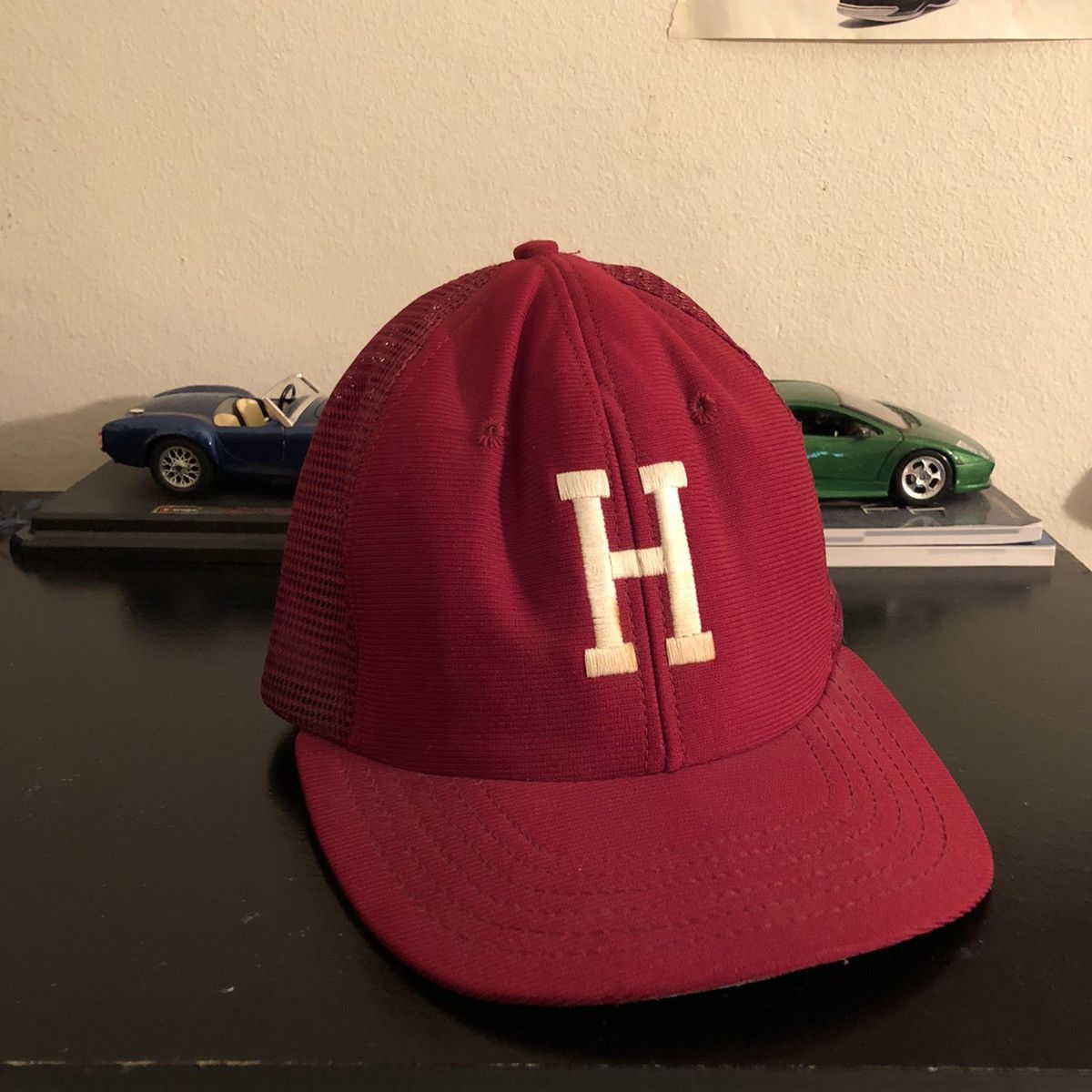 Vintage Vintage 80s Harvard university fishnet mesh snapback hat Size ONE SIZE - 1 Preview