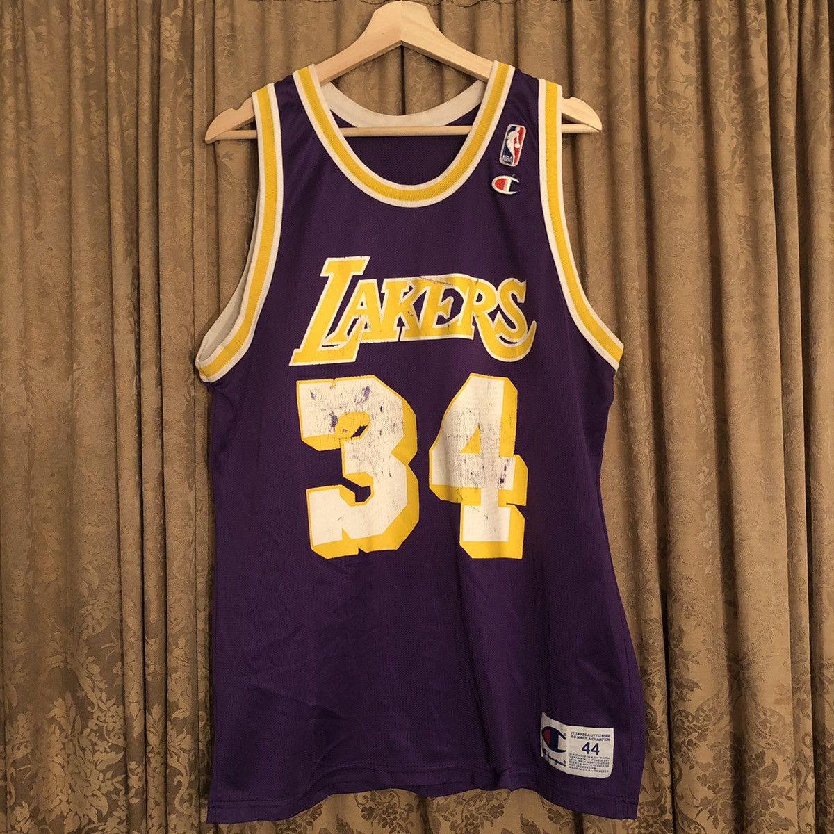 Champion × Vintage Vintage 90s Shaquille O’Neal LA Lakers purple jersey 44 L Size US L / EU 52-54 / 3 - 1 Thumbnail