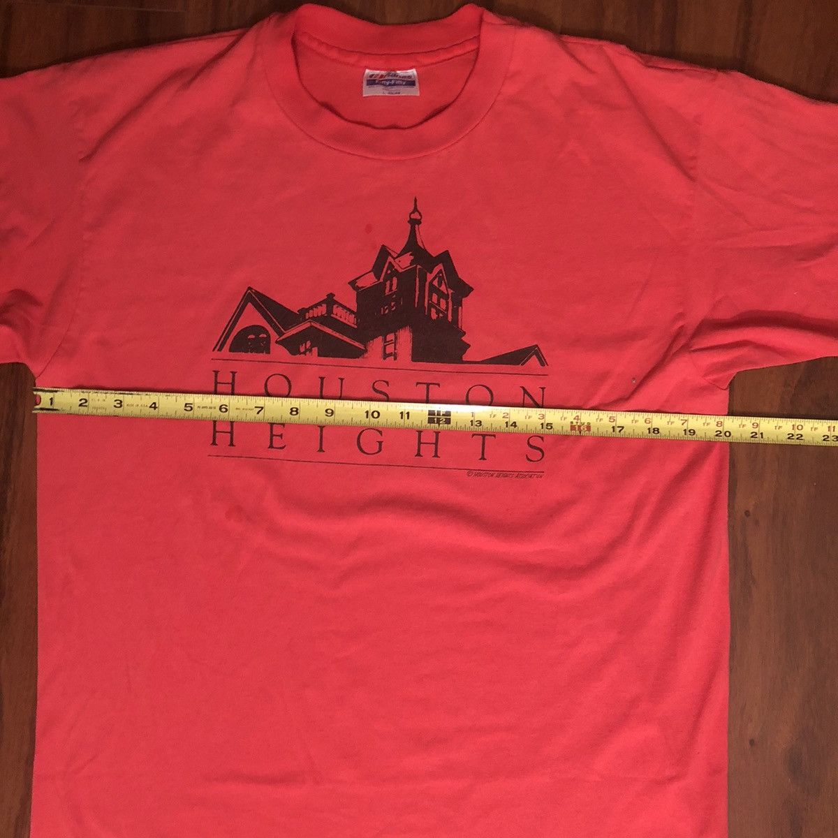 Hanes × Vintage Vintage 1990s north Houston heights single stitch shirt Size US M / EU 48-50 / 2 - 3 Thumbnail