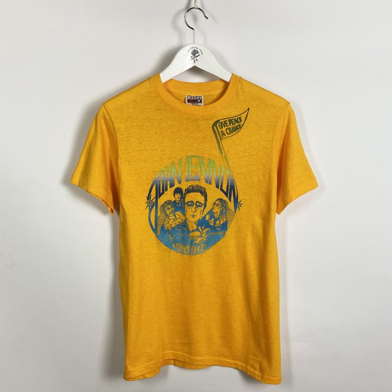 ジョンレノン GIVE PEACE A CHANCE 　80s vintage ジョンレノン GIVE PEACE A CHANCE 80s vintage 【公式通販】