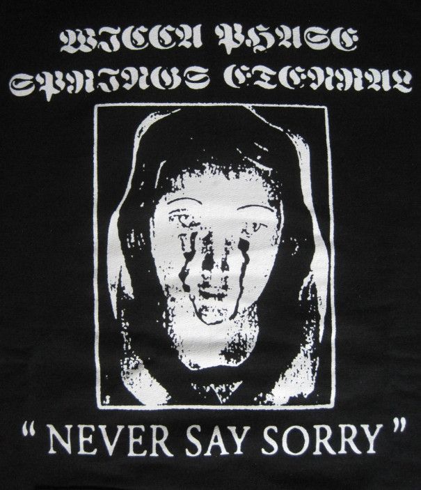 Vintage WIcca Phase Springs Eternal 'NEVER SAY SORRY' Hoodie Grailed