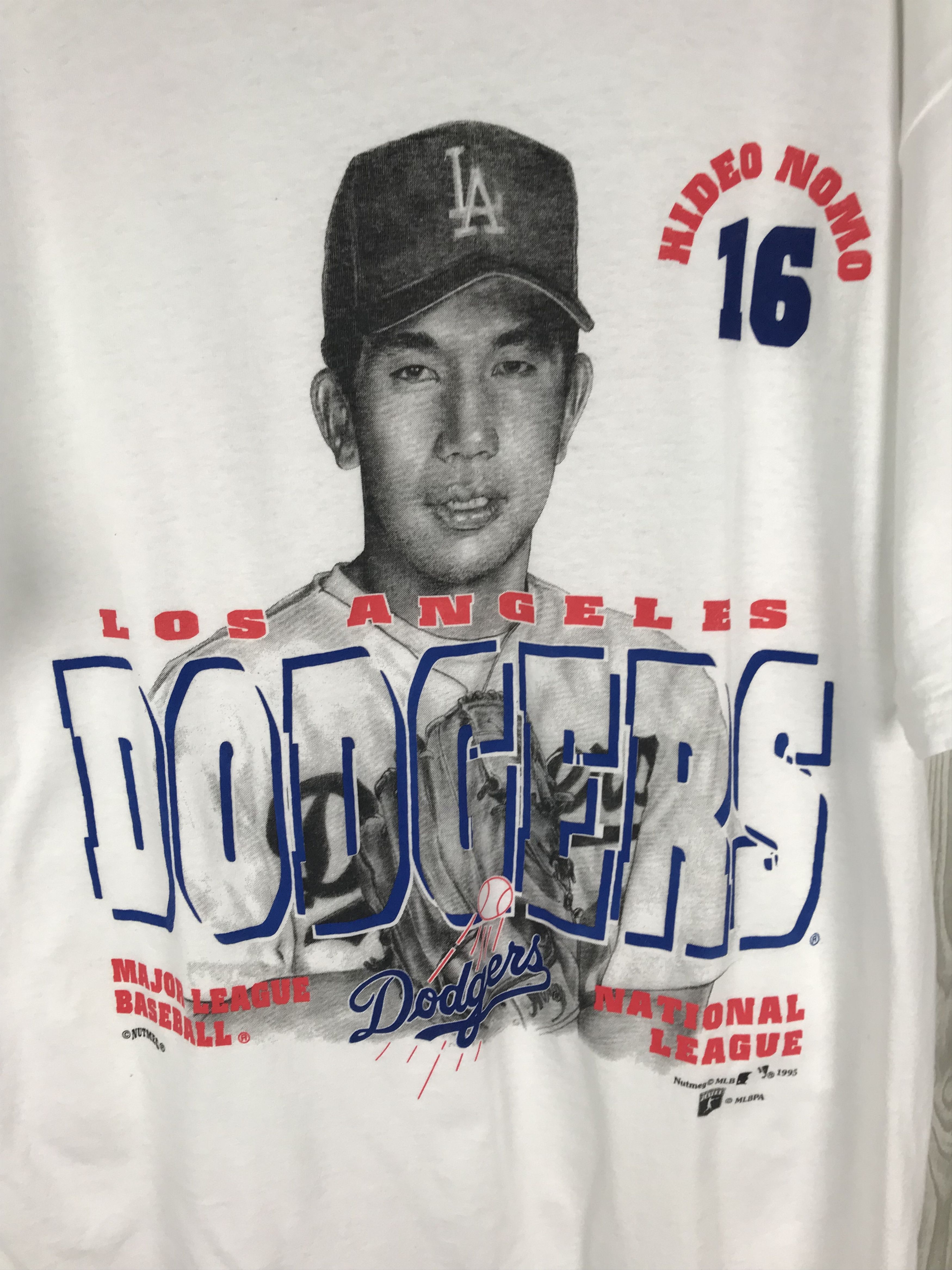 MLB Vintage 90s HIDEO NOMO LA DODGERS Shirt Size US L / EU 52-54 / 3 - 2 Thumbnail