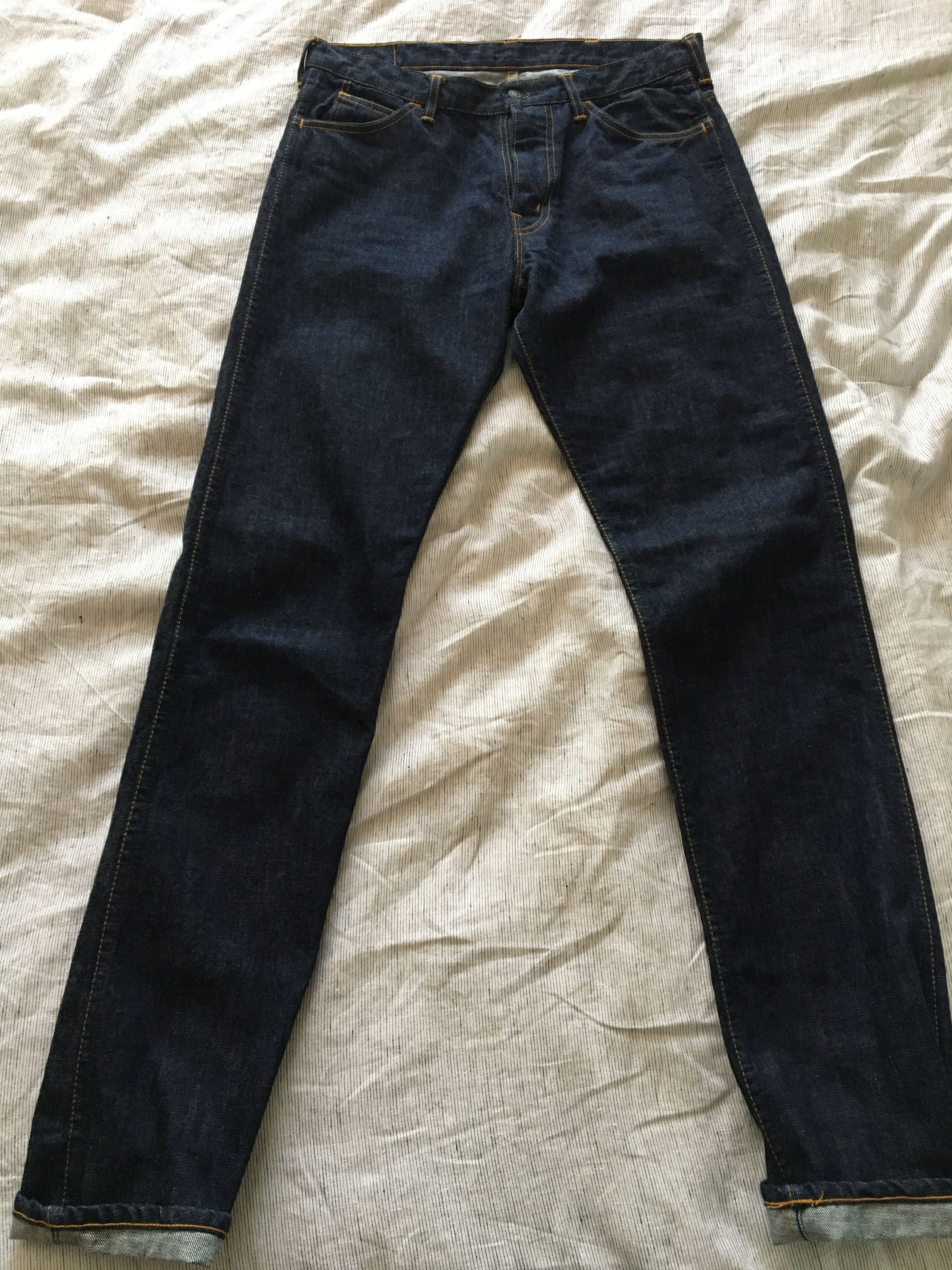 Tcb Jeans Super Slim Jeans Orange tab 606 | Grailed