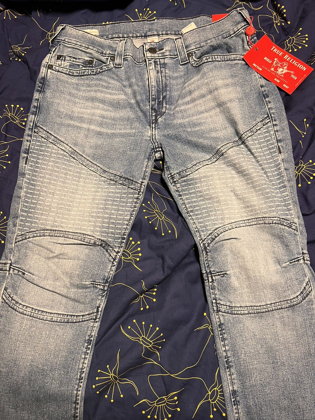 True Religion Rocco Moto NF SN Laser Runstch Relaxed Skinny