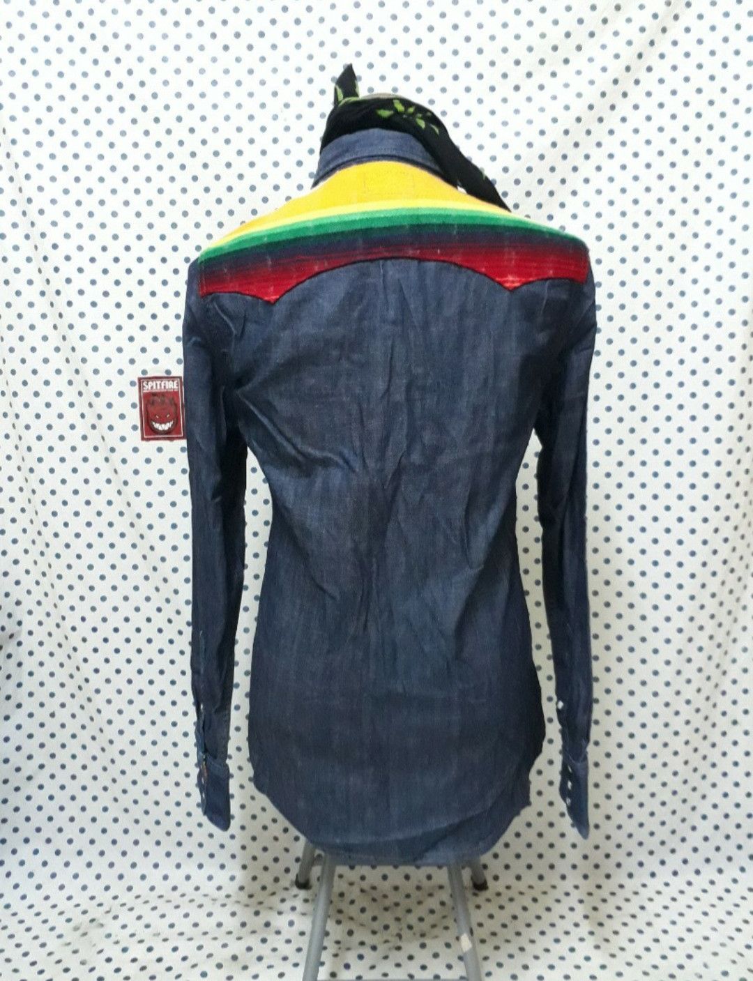 True Religion 💥True religion Navy blue n Rainbow Western shirt Size US L / EU 52-54 / 3 - 2 Thumbnail