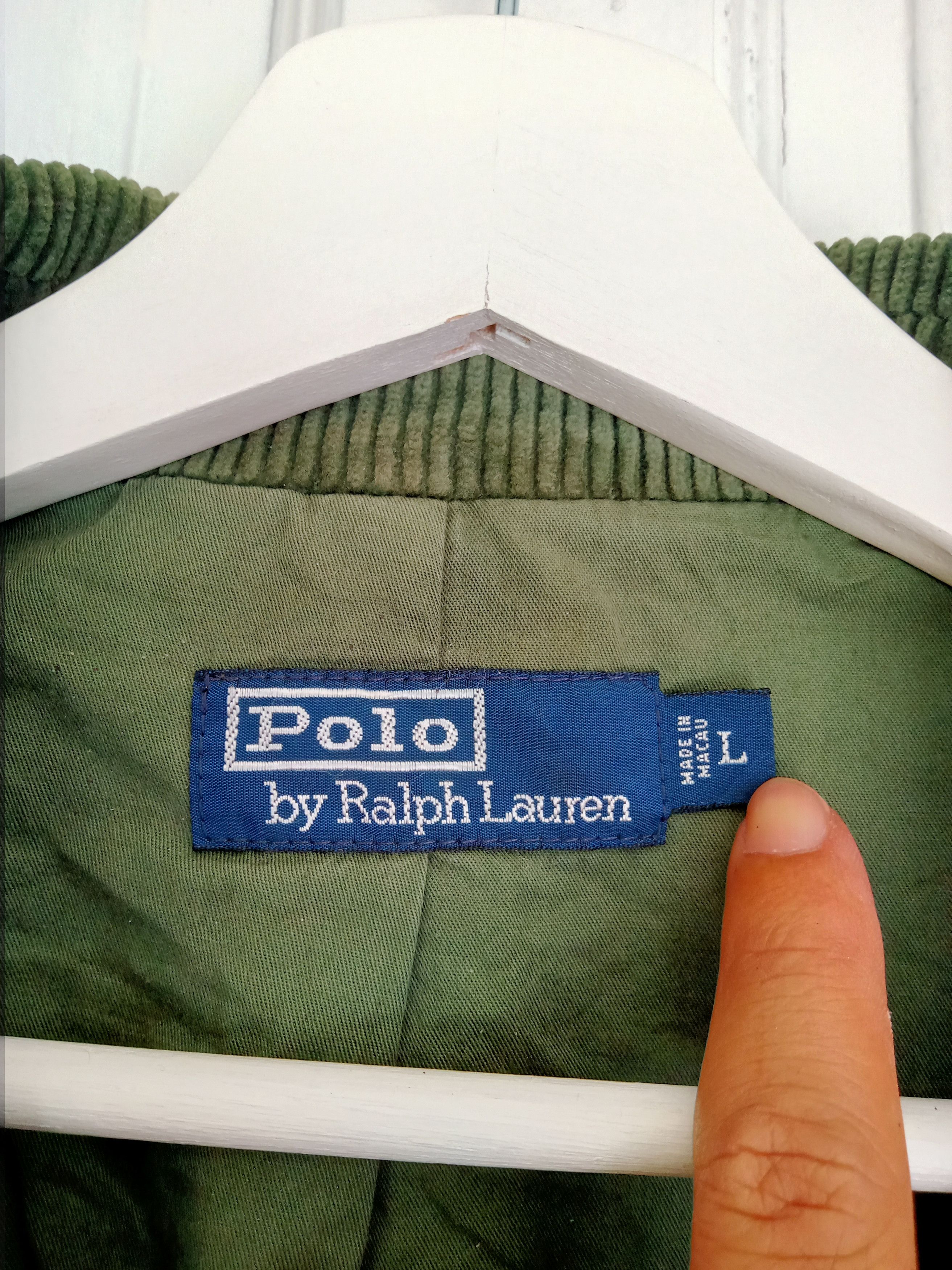 Polo Ralph Lauren Green Discolored Corduroy