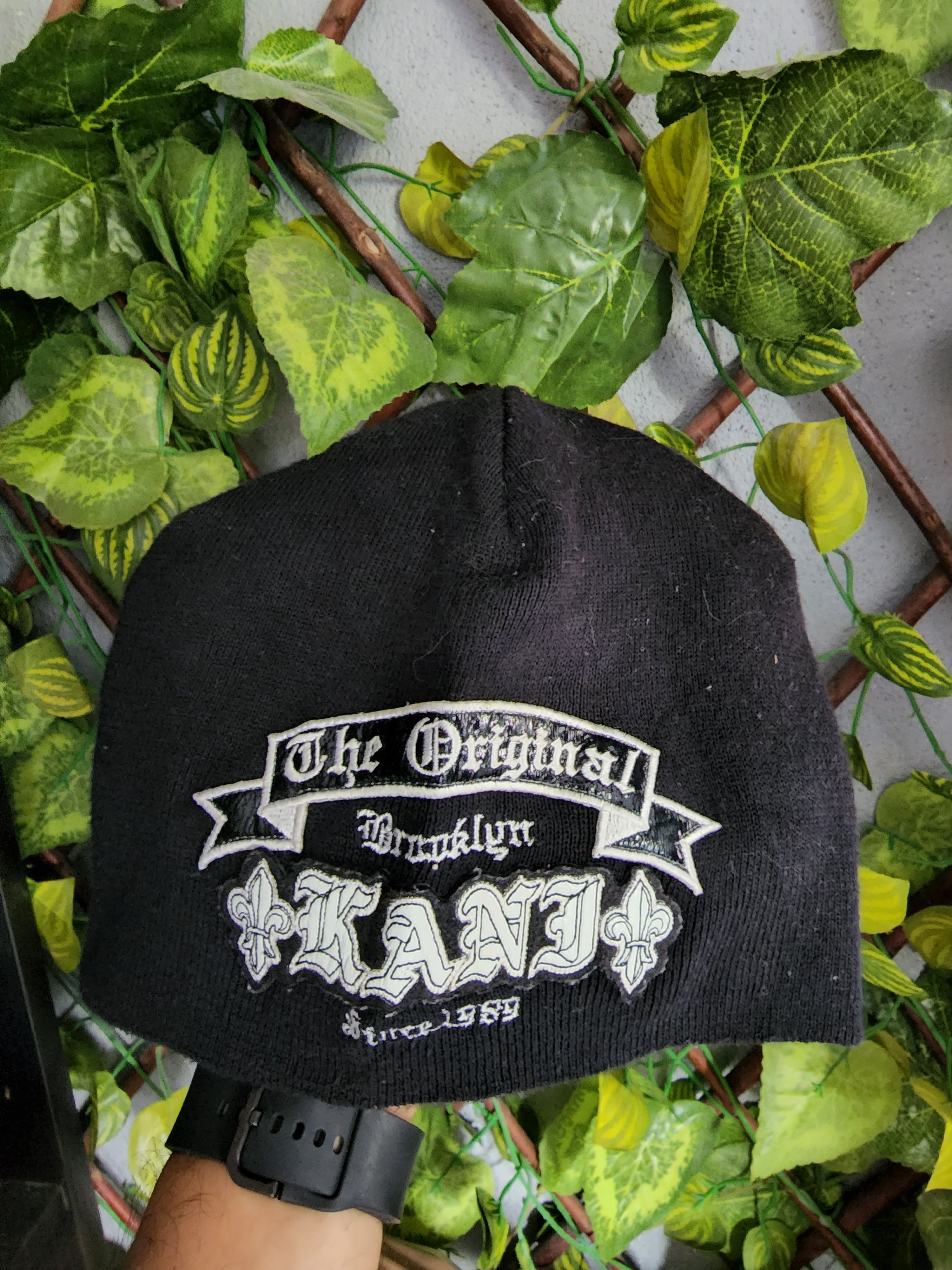 Vintage Karl Kani Beanie Hat Black Rare