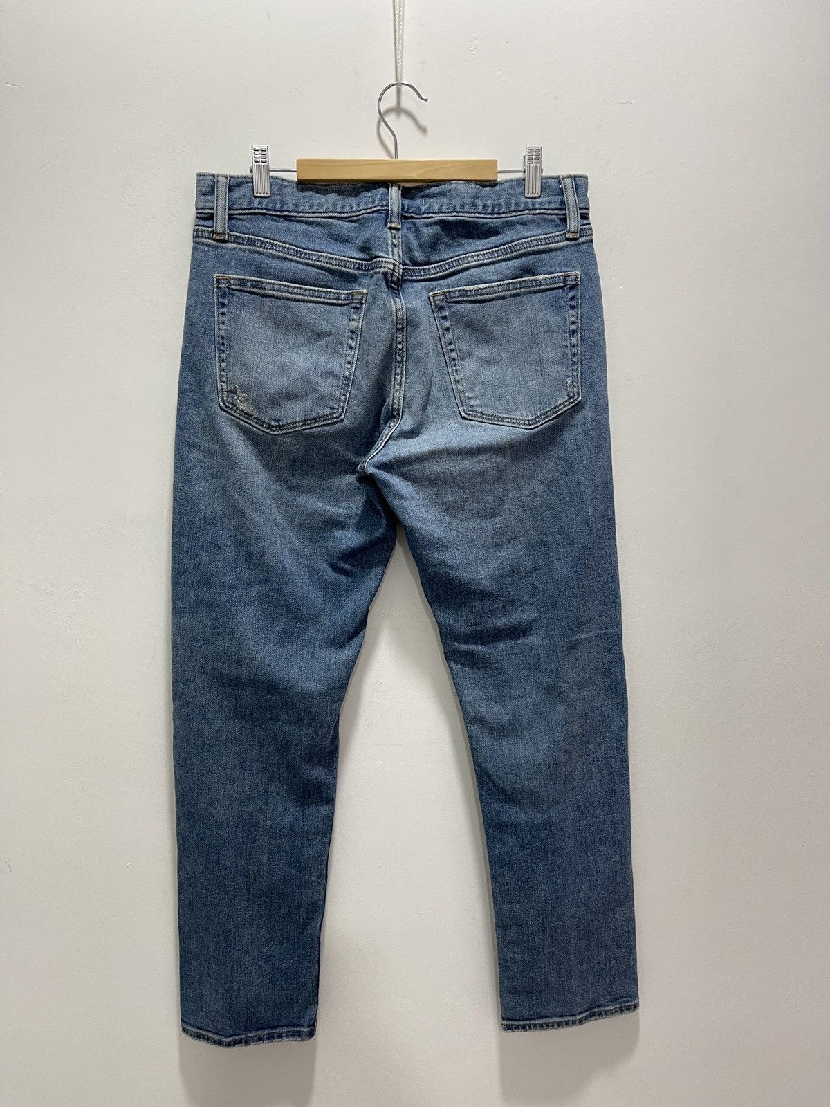 Japanese Brand × Uniqlo × Vintage JAPANESE UNIQLO REPAIRED RECONSTRUCT DENIM Size US 32 / EU 48 - 9 Thumbnail