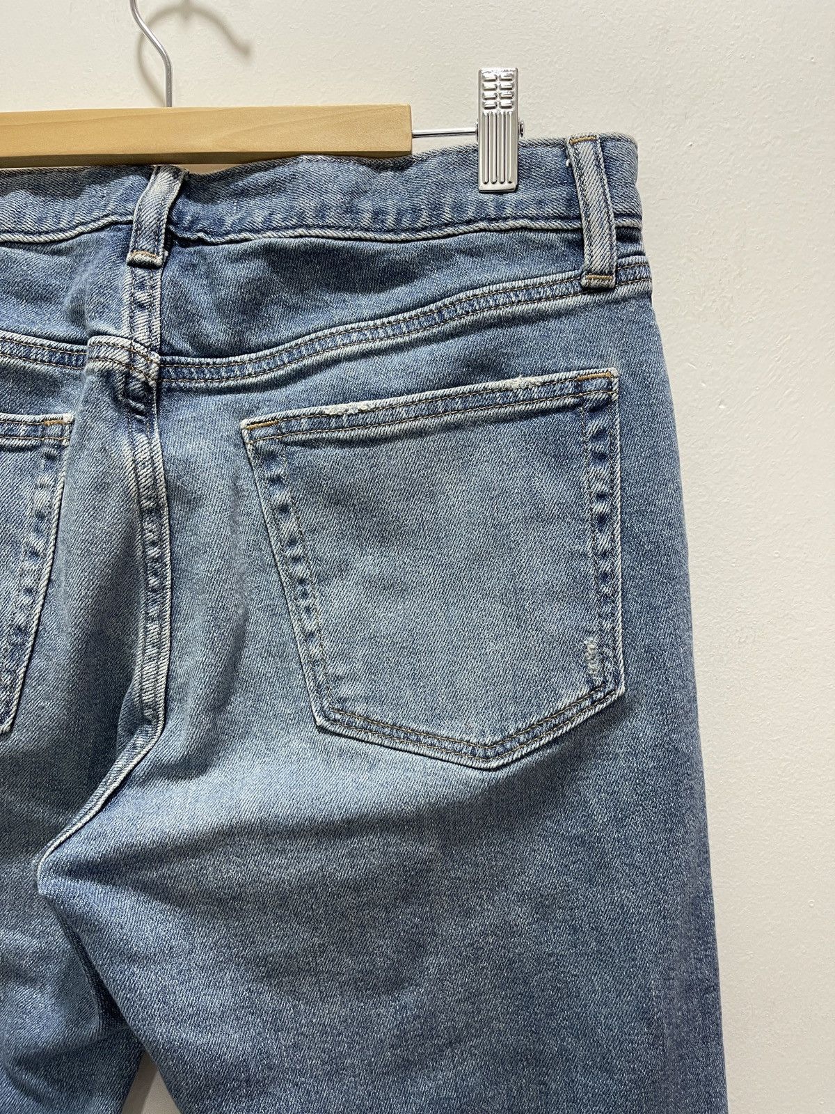 Japanese Brand × Uniqlo × Vintage JAPANESE UNIQLO REPAIRED RECONSTRUCT DENIM Size US 32 / EU 48 - 10 Thumbnail