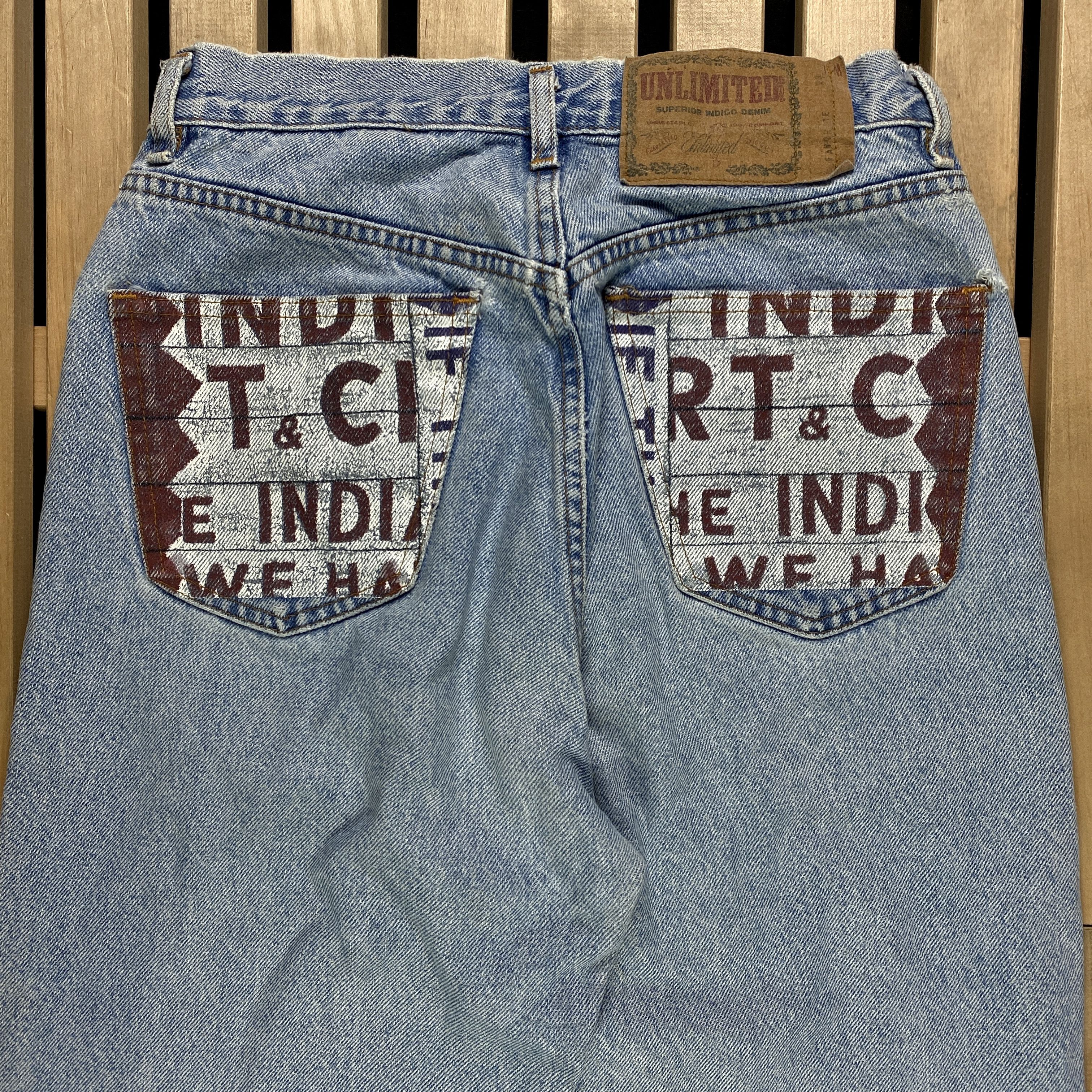 Handmade Mens Jeans Denim Hand Made Size 29 Size US 29 - 5 Thumbnail