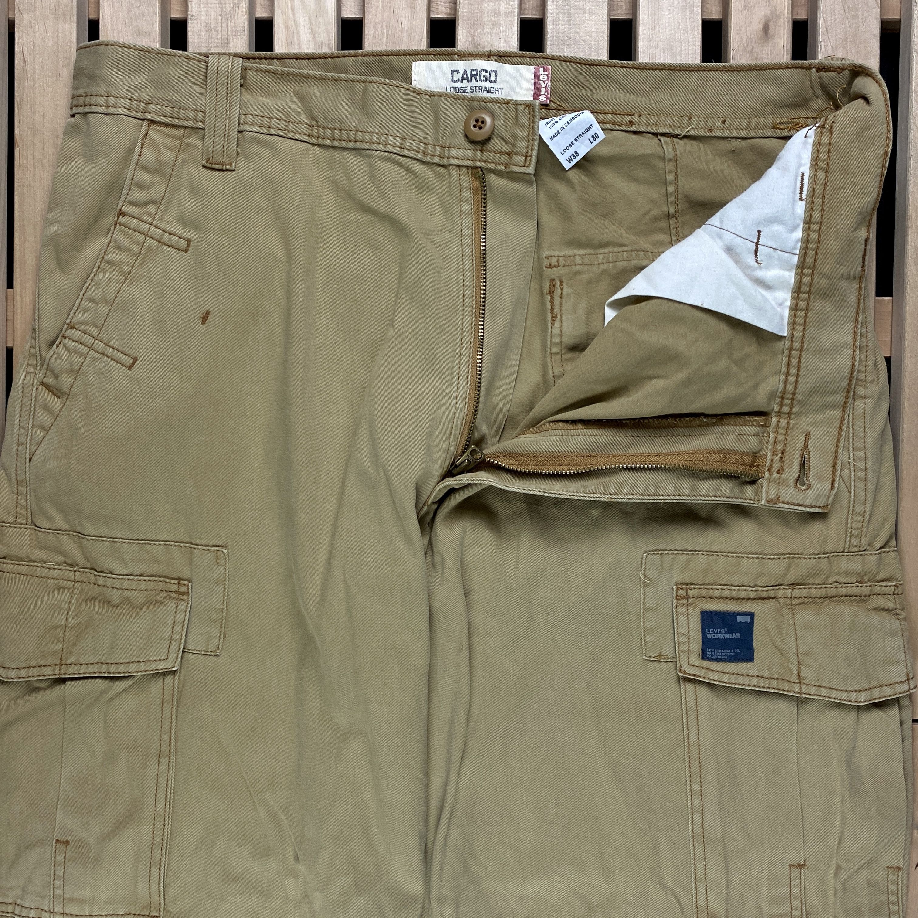 Levi's × Levi's Vintage Clothing × Vintage Mens Cargo Pants Levis Vintage Size 38 Size US 38 / EU 54 - 4 Thumbnail