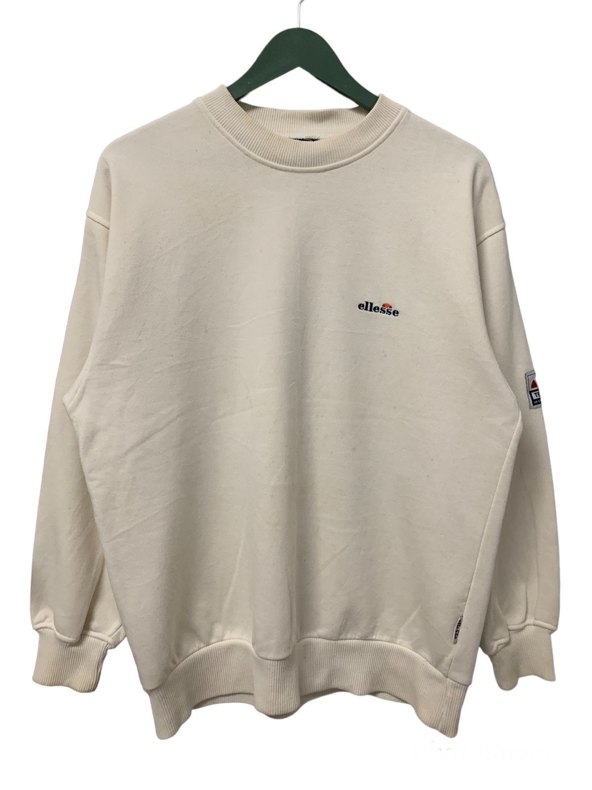 Ellesse × Japanese Brand × Vintage 🔥Vintage 🔥 ELLESSE Small Script Pullover Sweatshirt Size US M / EU 48-50 / 2 - 1 Thumbnail