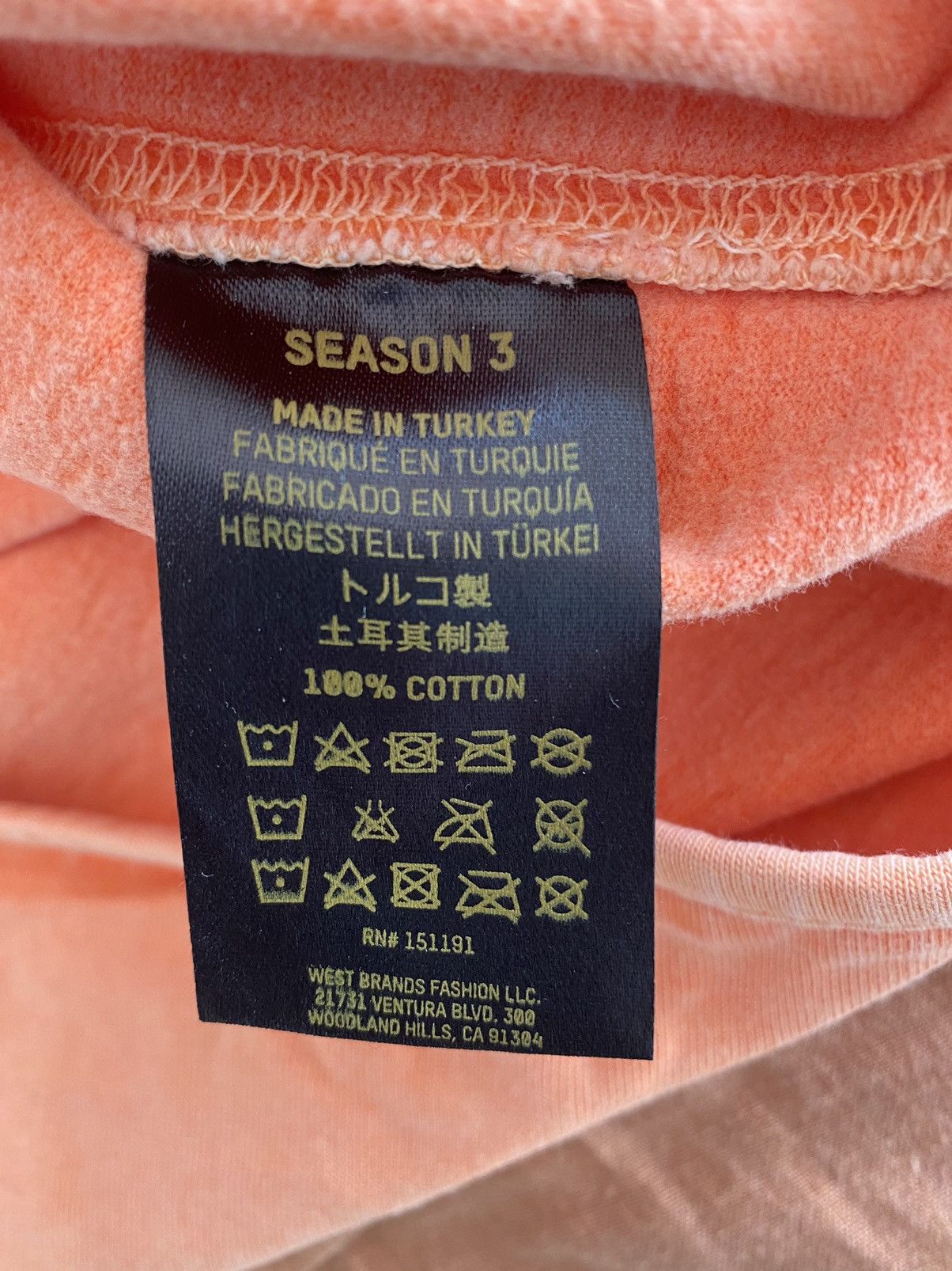 Yeezy Yeezy season 3 orange t-shirt M Size US M / EU 48-50 / 2 - 5 Thumbnail