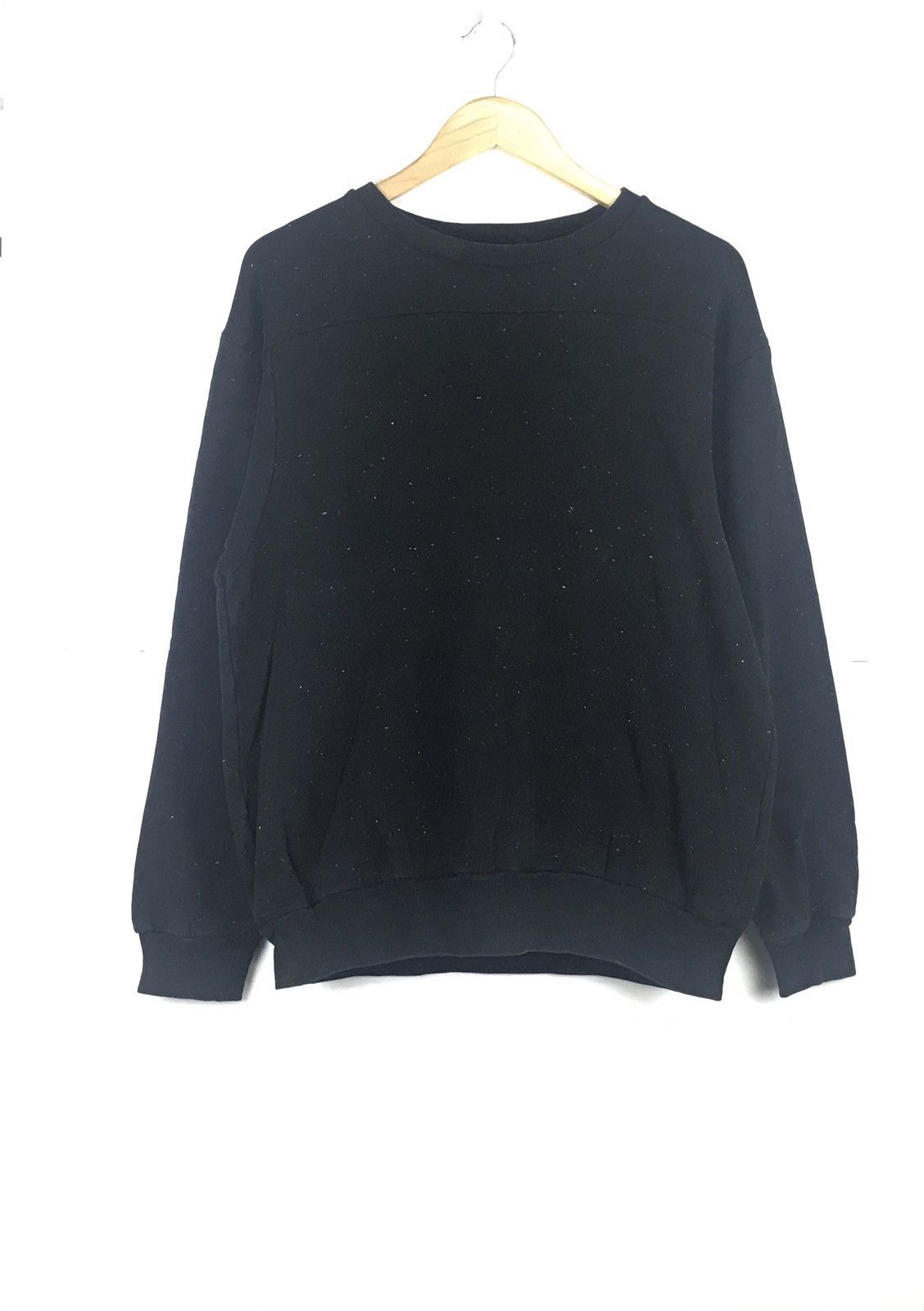 Beams Black Colour Medium Size Crewneck Pullover Sweatshirt