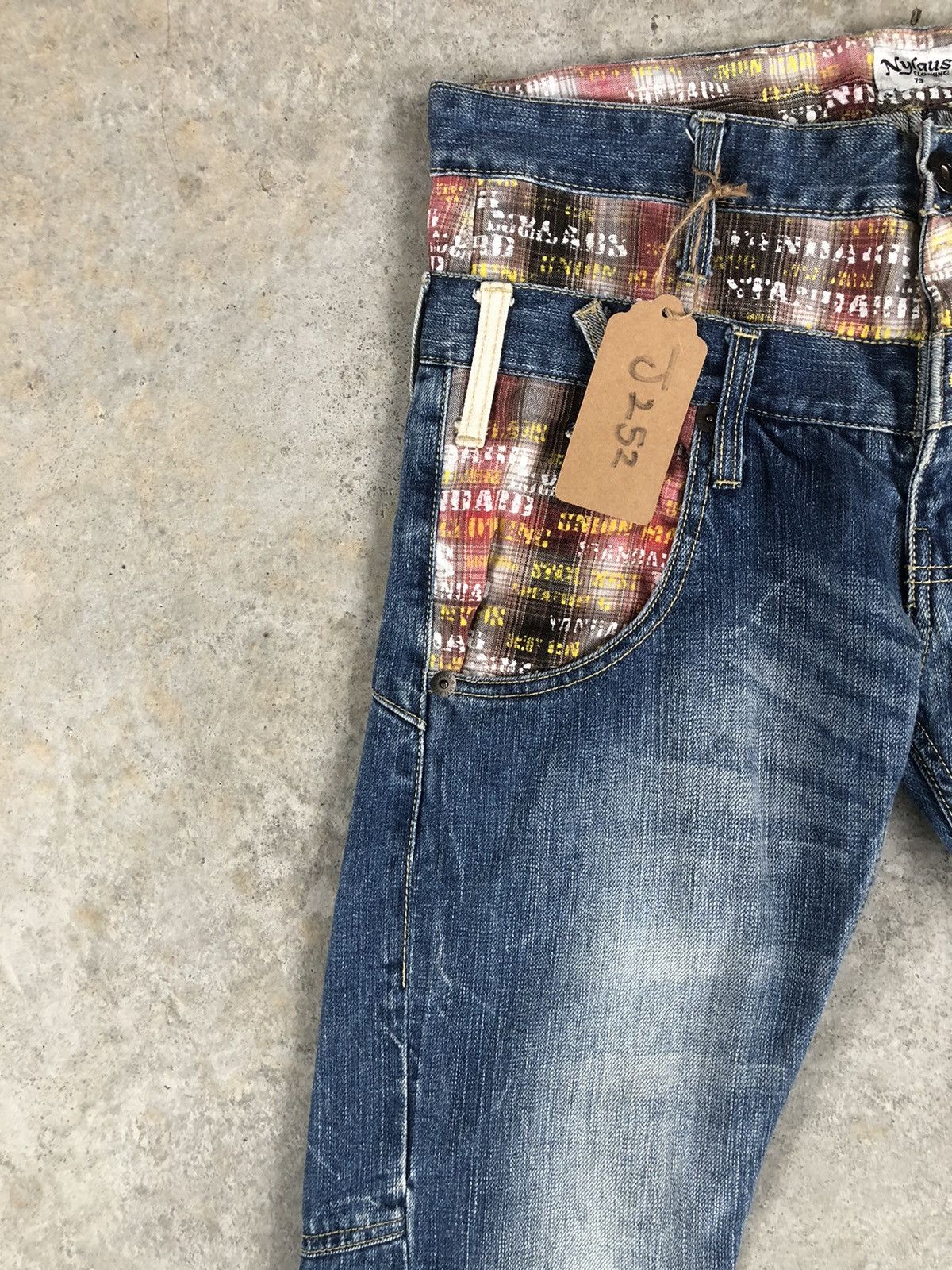 Hysteric Glamour Japanese Nylaus Double Waist Distressed Jeans Size US 31 - 4 Thumbnail