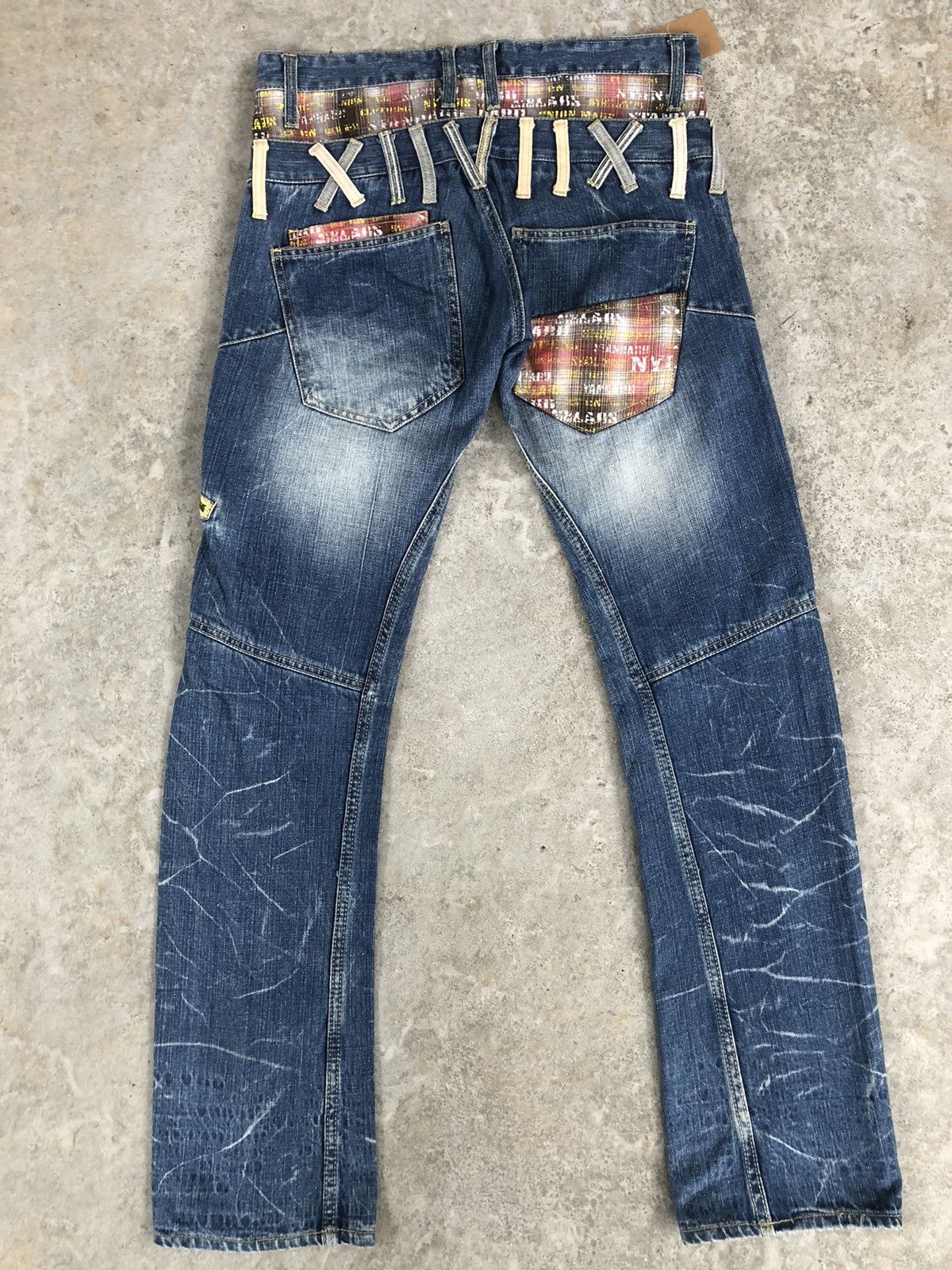 Hysteric Glamour Japanese Nylaus Double Waist Distressed Jeans Size US 31 - 2 Thumbnail