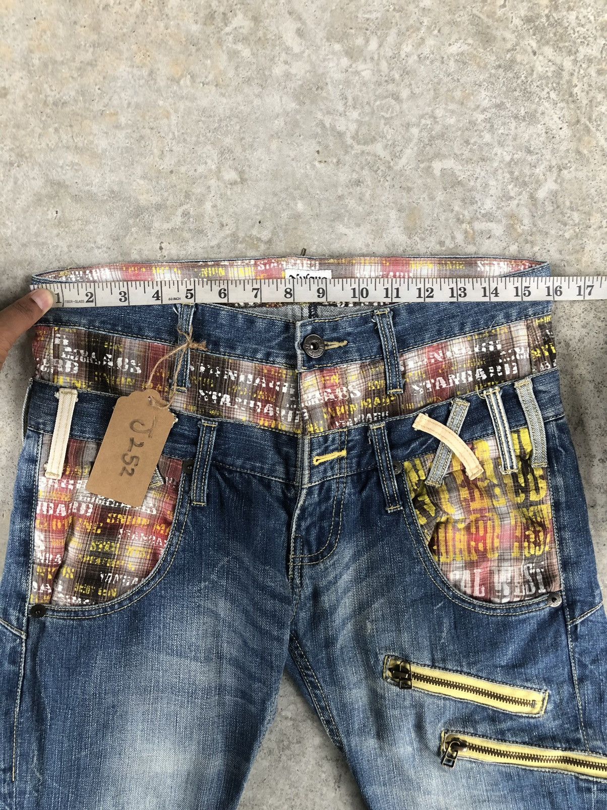 Hysteric Glamour Japanese Nylaus Double Waist Distressed Jeans Size US 31 - 15 Thumbnail