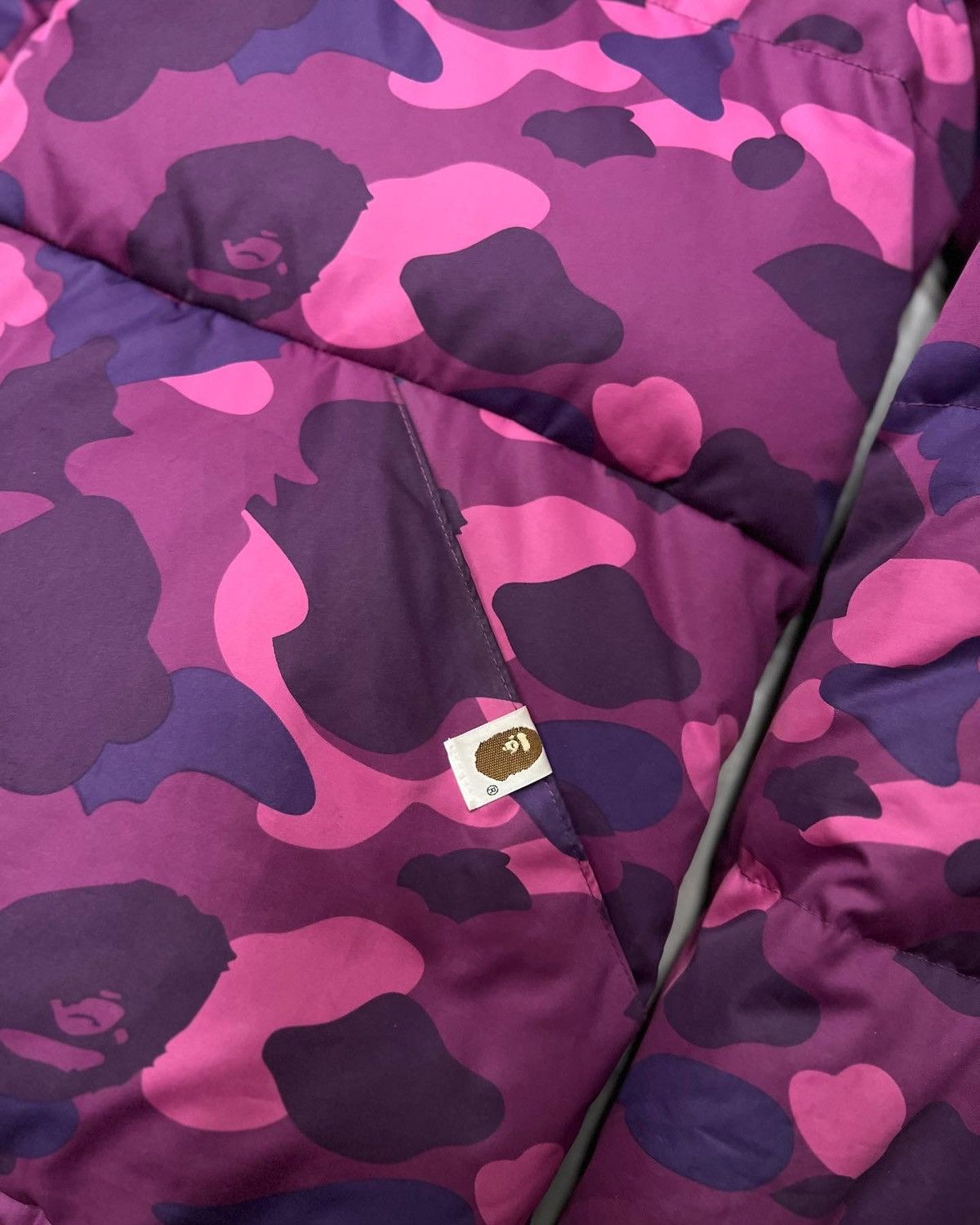 Bape Mid 00s Bape Purple Camo Puffer Jacket Size US XXL / EU 58 / 5 - 2 Thumbnail