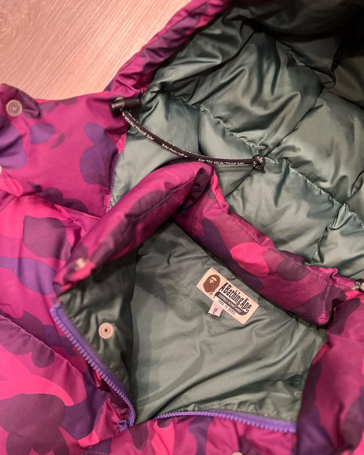 Bape Mid 00s Bape Purple Camo Puffer Jacket Size US XXL / EU 58 / 5 - 4 Thumbnail