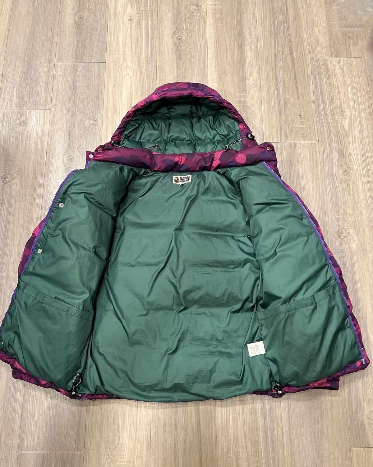 Bape Mid 00s Bape Purple Camo Puffer Jacket Size US XXL / EU 58 / 5 - 6 Thumbnail
