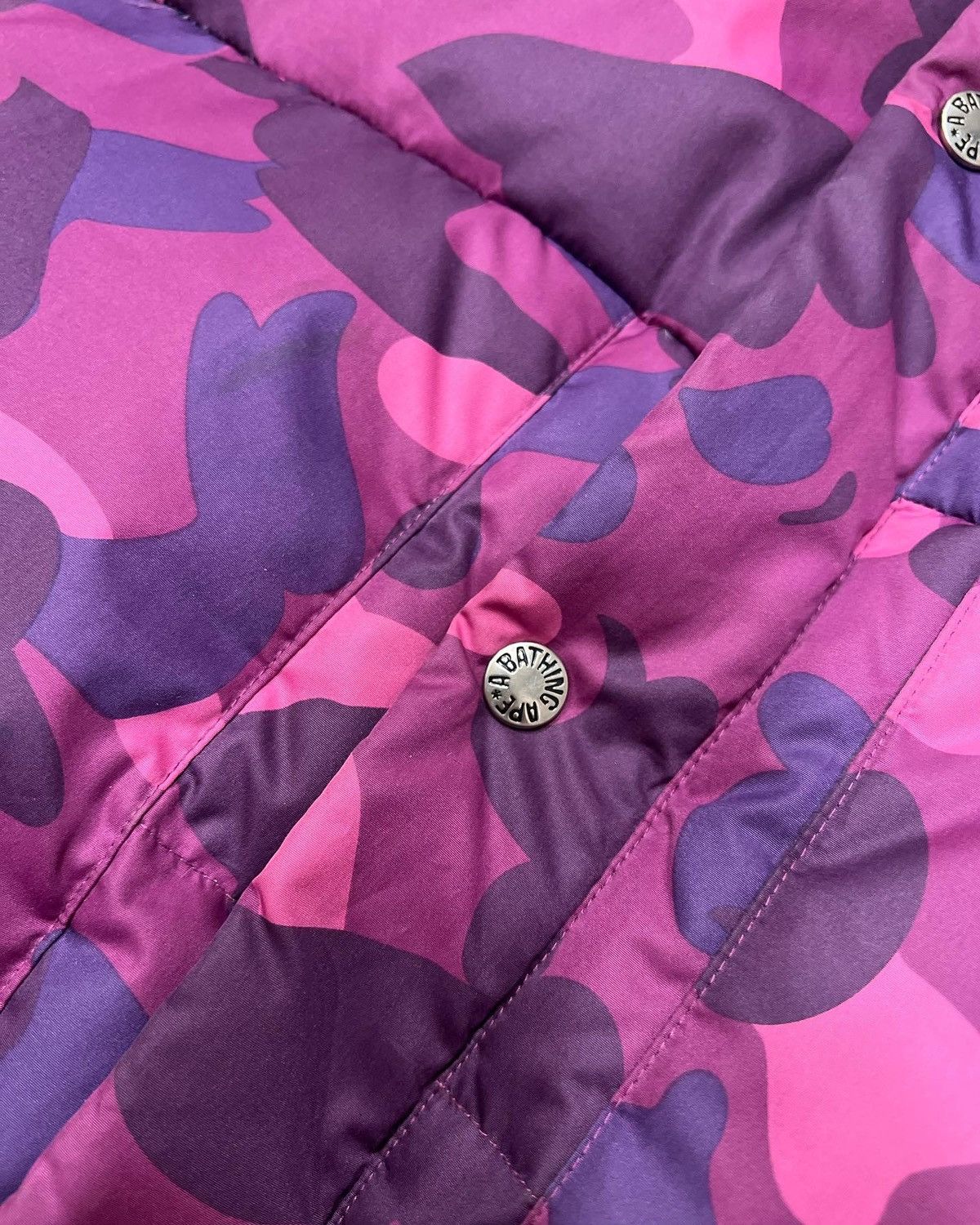 Bape Mid 00s Bape Purple Camo Puffer Jacket Size US XXL / EU 58 / 5 - 3 Thumbnail