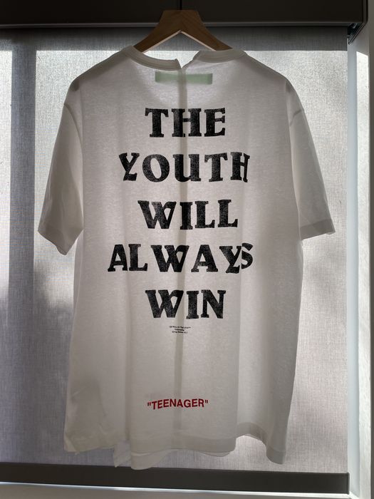 Off white discount teenager shirt